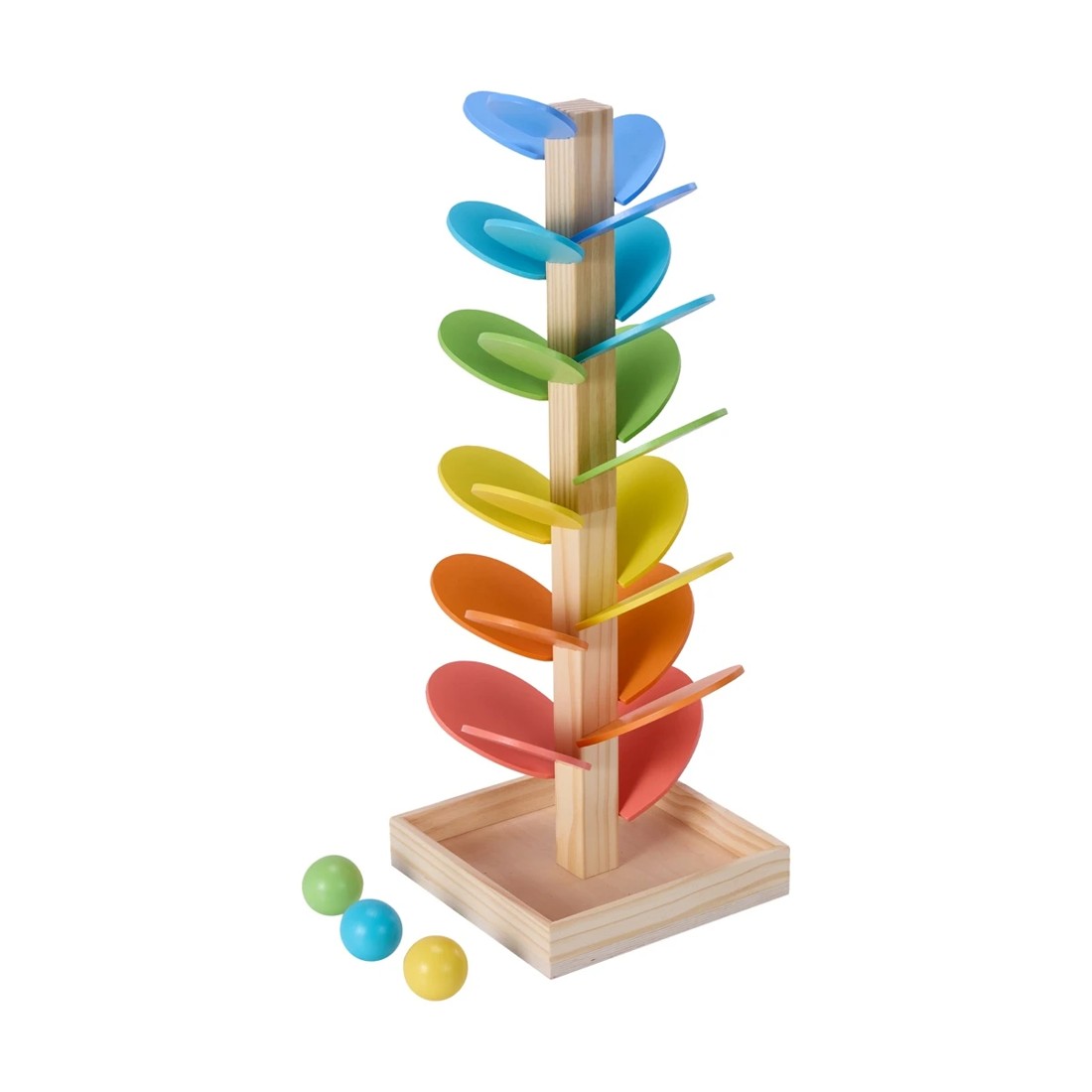 2 Wooden Play Rainbow Leaf Tower, 2 of 6