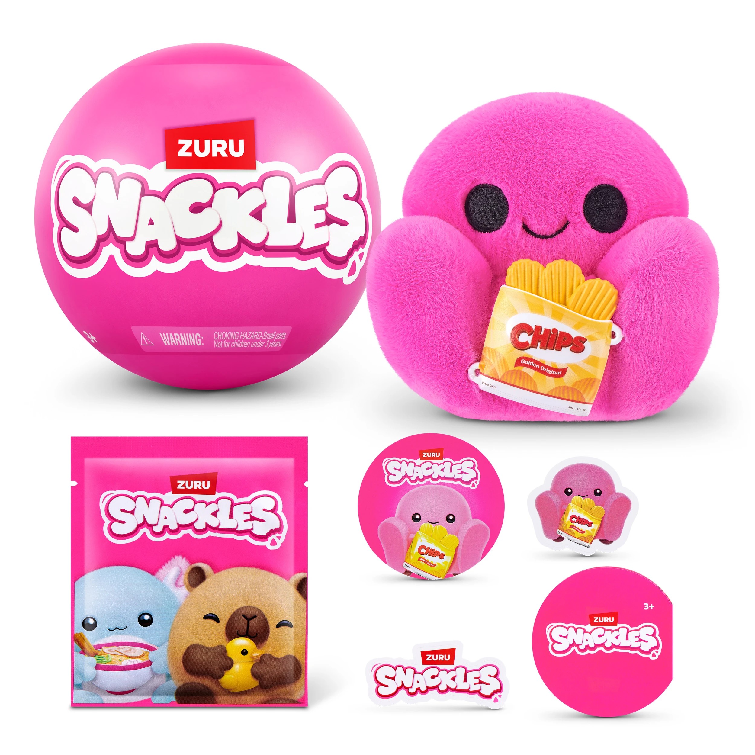 1 ZURU 12cm Snackles Core Series 2 Plush Capsule - Assorted, 1 of 10
