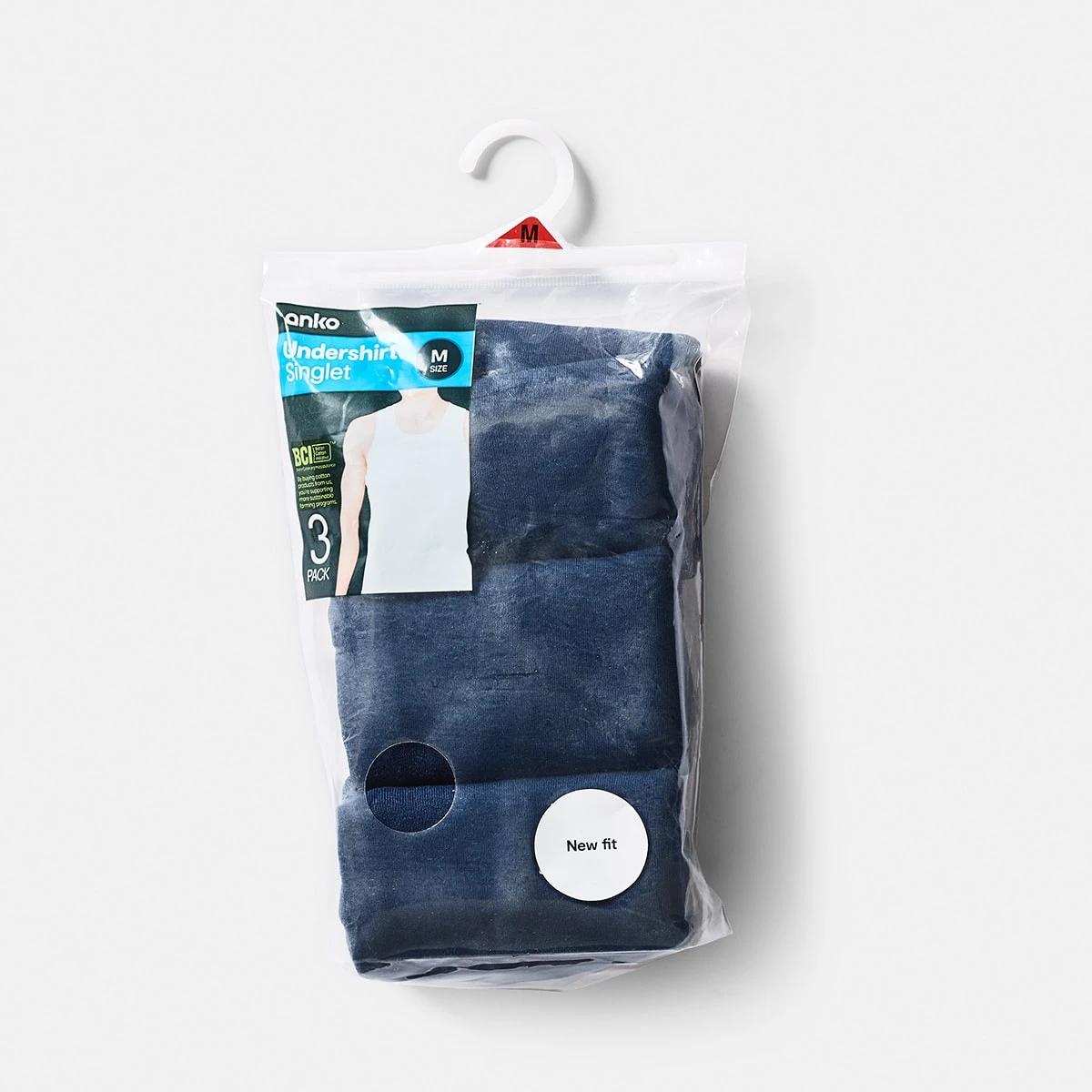 7 3 Pack Singlets DRESS BLUE, 7 of 7