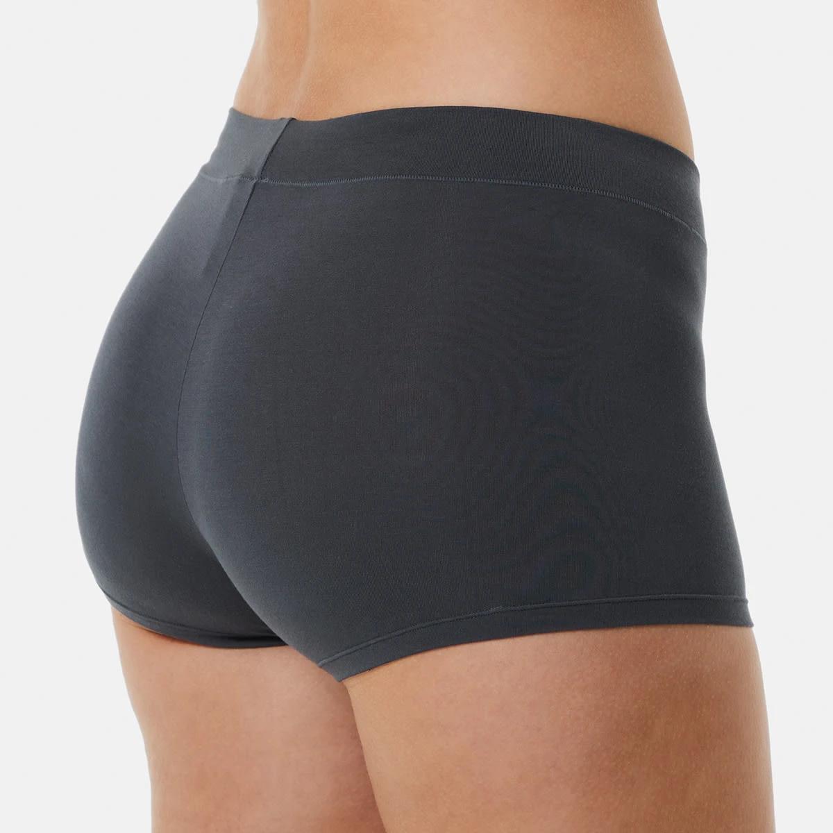 7 3 Pack Bamboo Blend Boyshort Briefs SMOKY GREEN, SILVER MARLE, SHADOW NAVY, 7 of 8