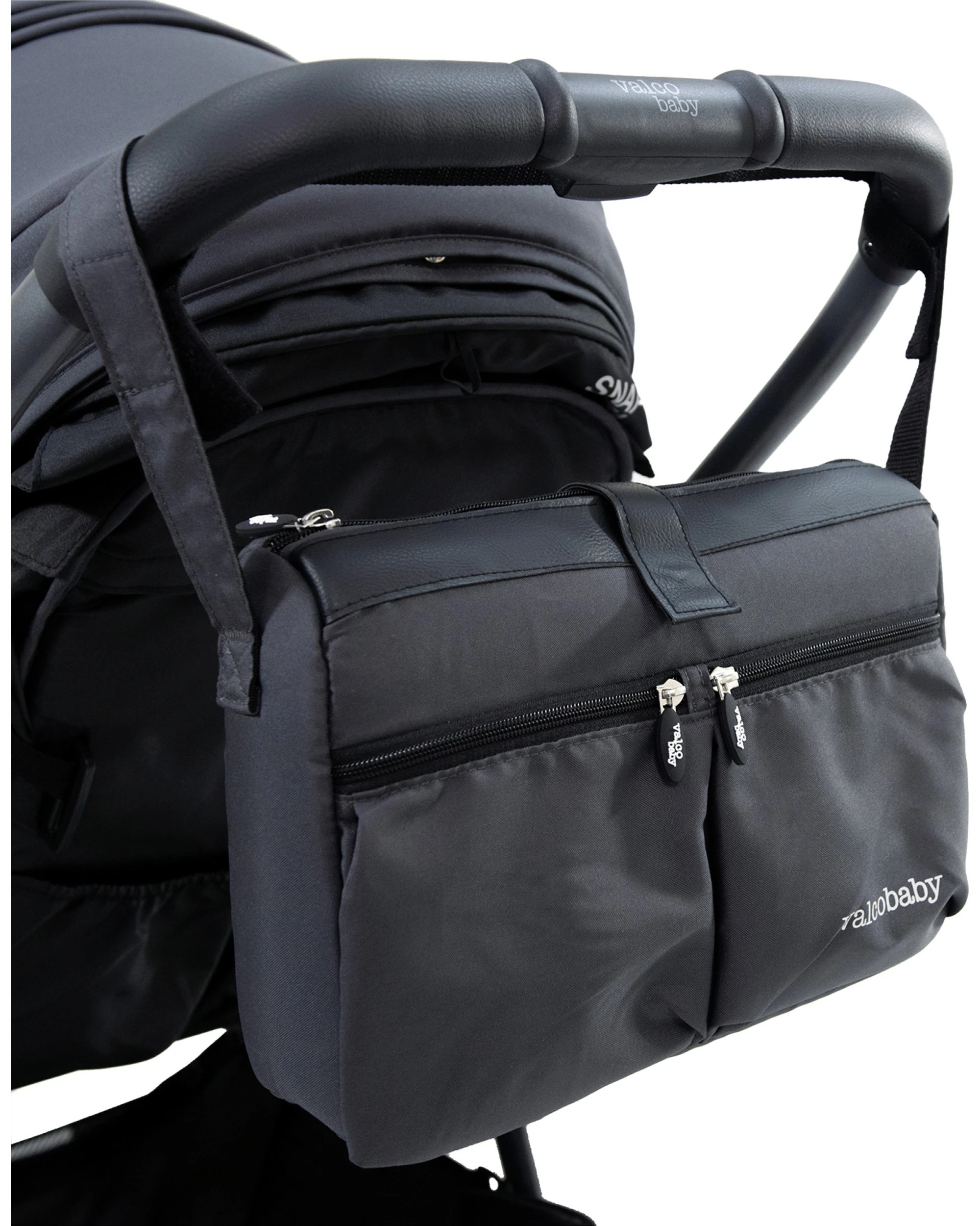 6 ValcoBaby Pram Stroller Carry All Caddy Organiser Universal Fit With Pocks - Grey, 6 of 7