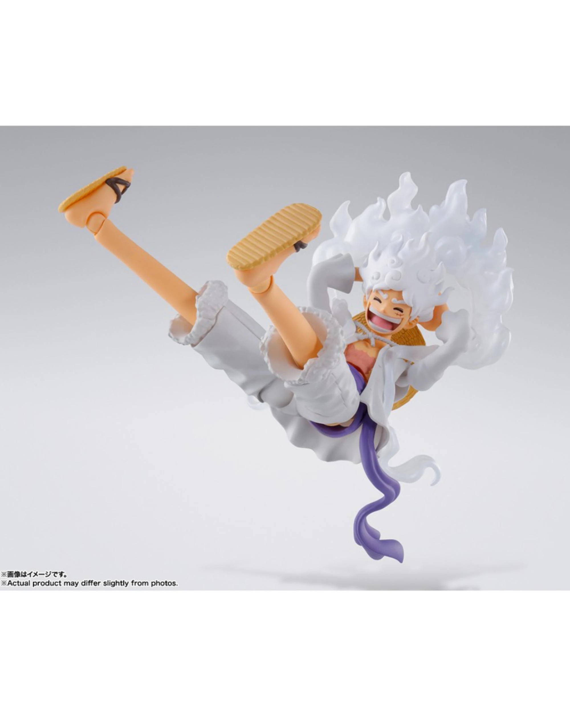 7 S.H.Figuarts Tamashii Nations One Piece Monkey D Luffy Gear 5 Action Figure, 7 of 7