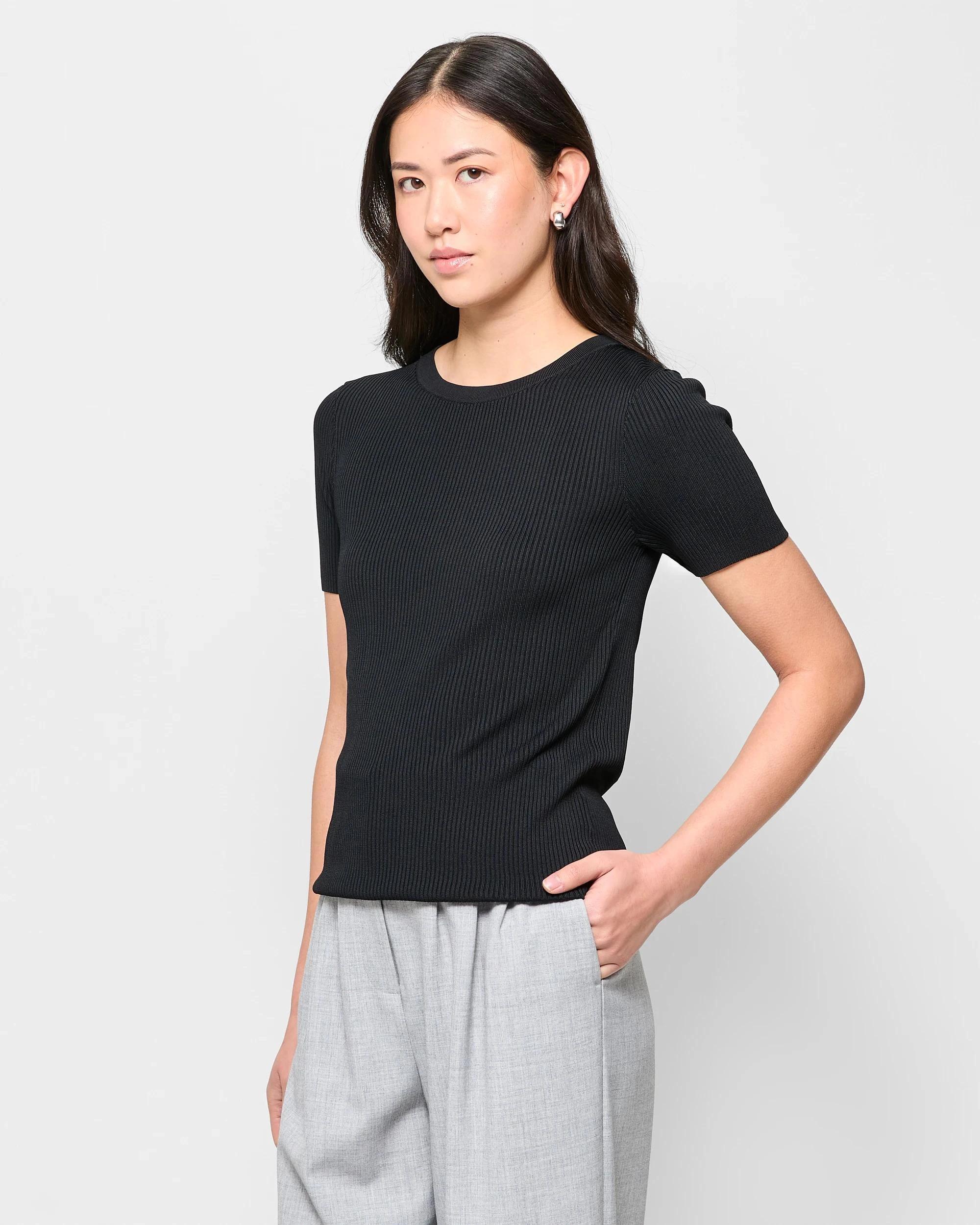 3 Ultimate Knit T-Shirt - Preview BLACK, 3 of 5