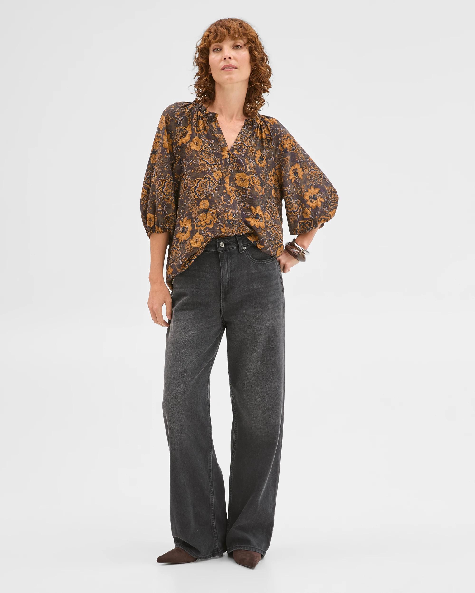 3 Target Woman Soft Gather Neck Blouse PAISLEY, 3 of 7