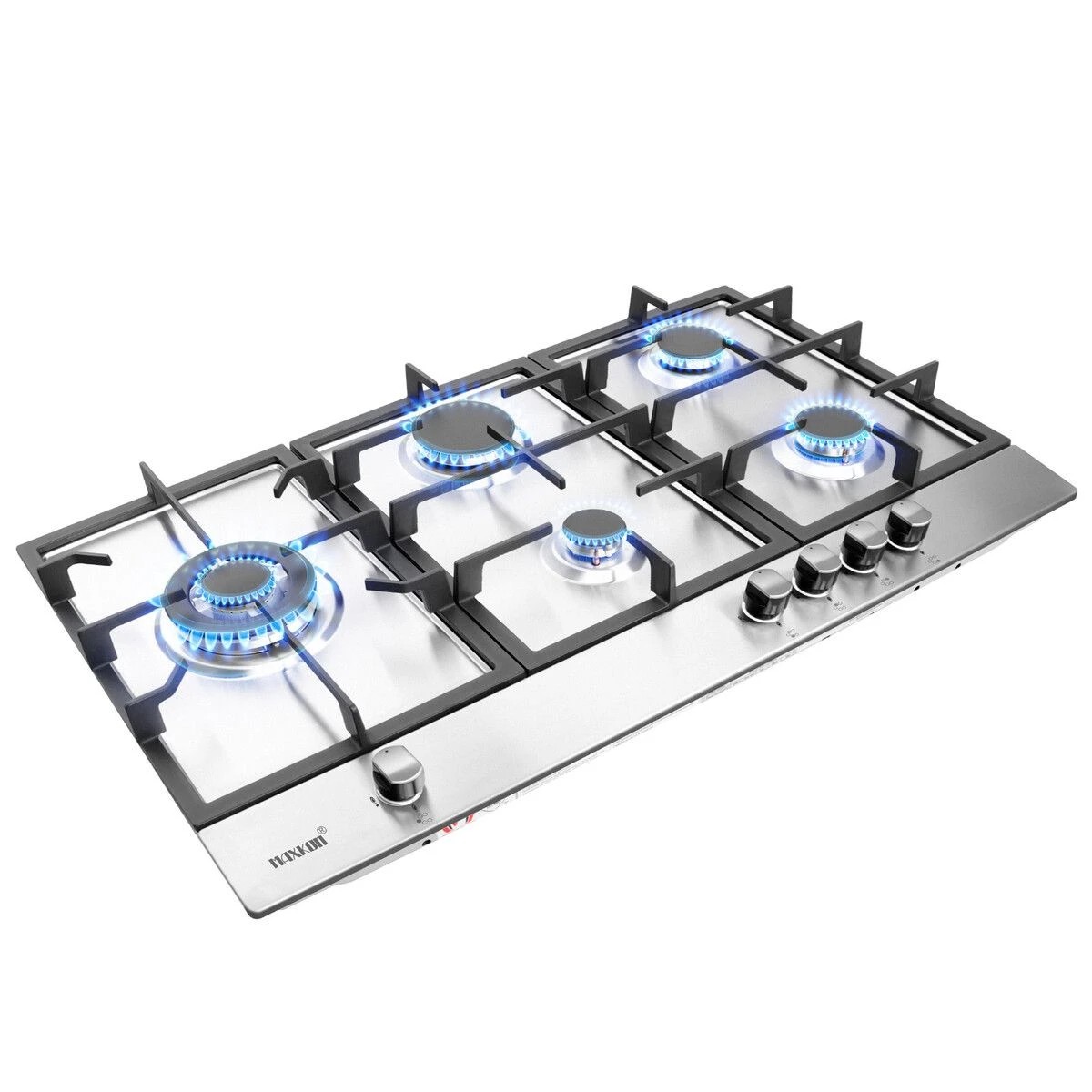 1 Maxkon 87cm Gas Cooktop Stove Top 5 Burner Cooker, 1 of 2