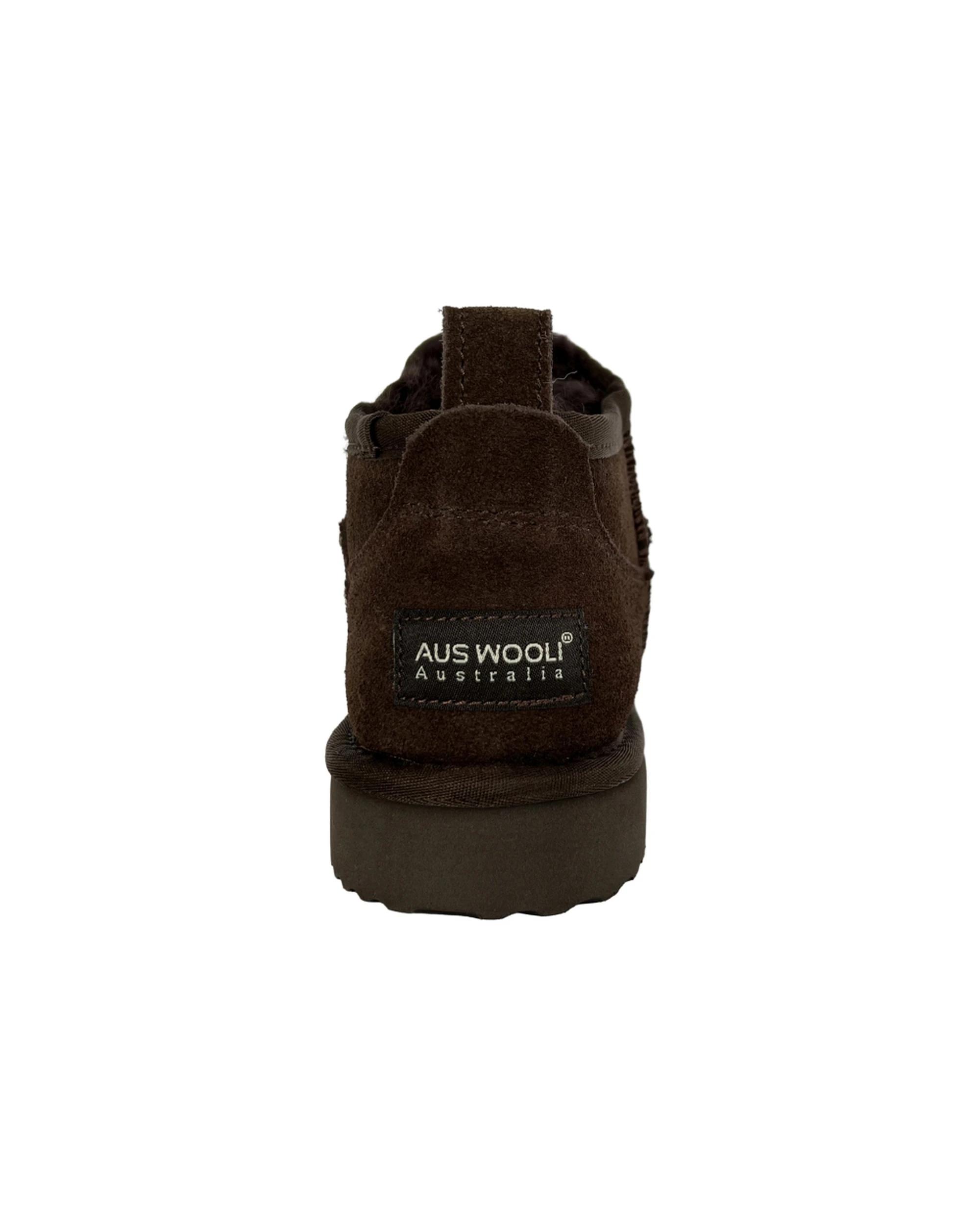 6 AUS WOOLI Airlie Premium Sheepskin Ultra Mini UGG CHOCOLATE, 6 of 7