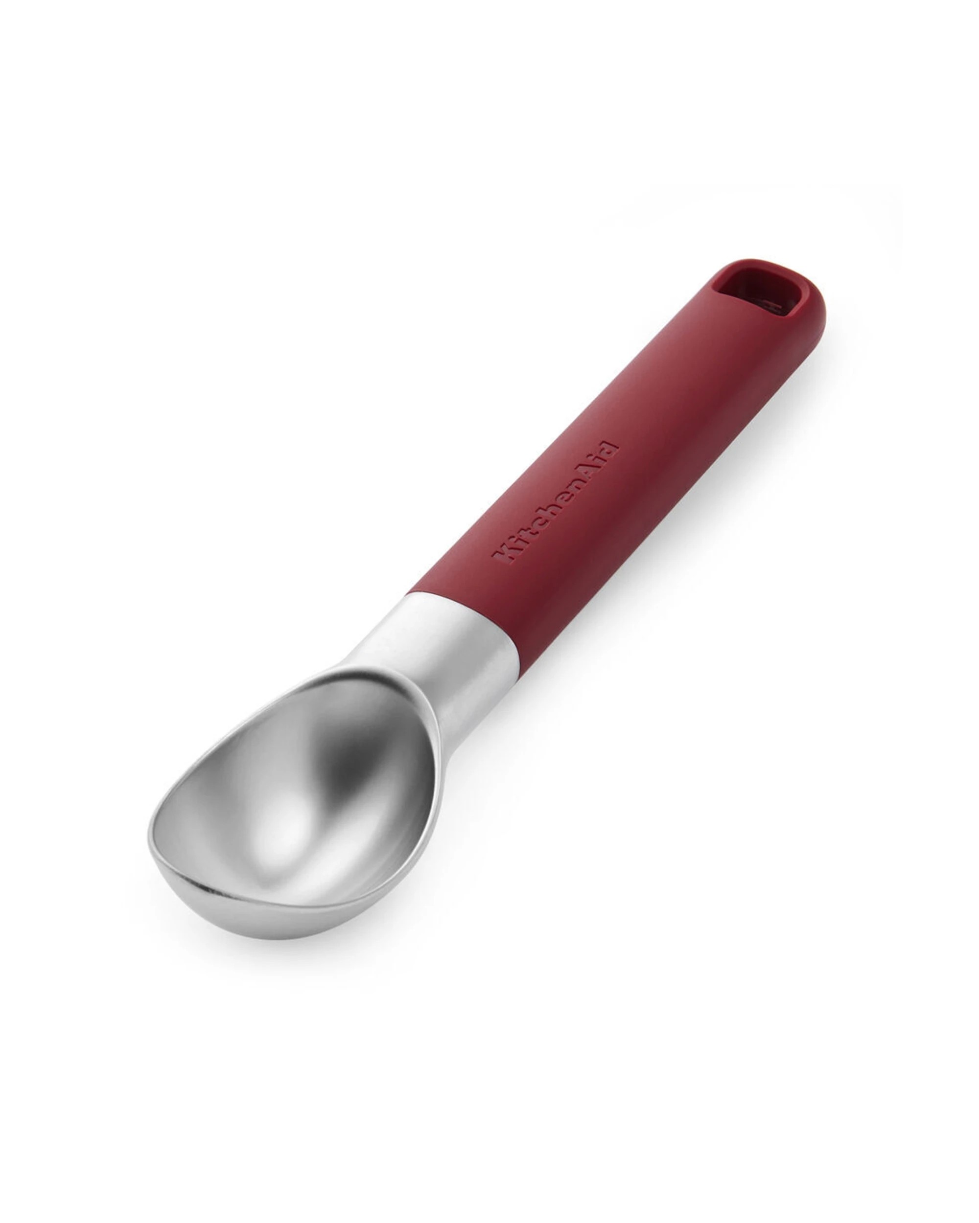 2 KitchenAid 2PK Classic Metal Ice Scooper Ergonomic Handle Dishwasher Safe Kitchen Utensil - Red, 2 of 6
