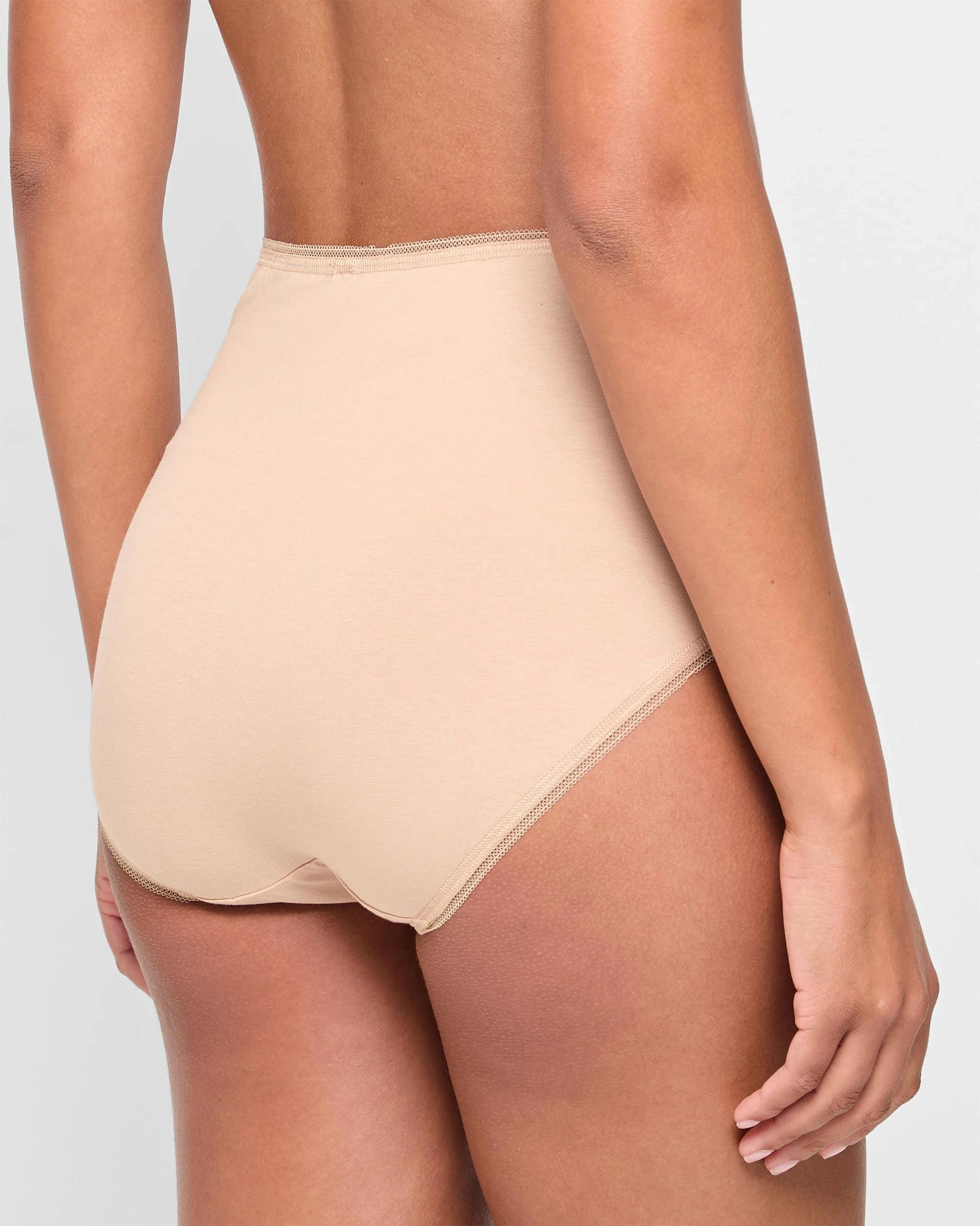 3 Target Woman Cotton/Elastane 5 Pack Full Briefs LATTE, 3 of 5