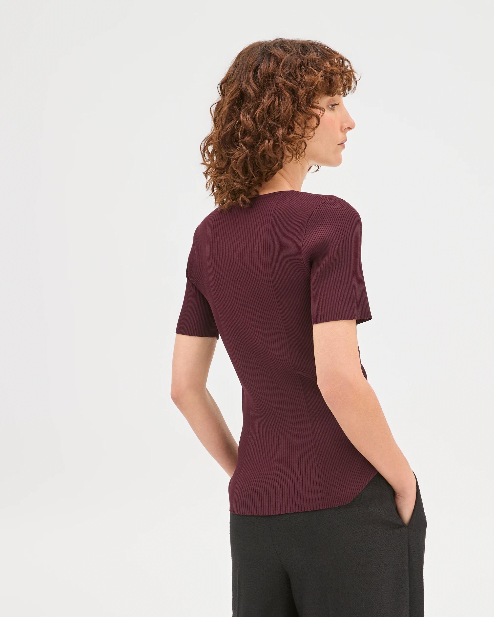 6 Preview Ultimate Rib Knit T-Shirt PINOT, 6 of 6