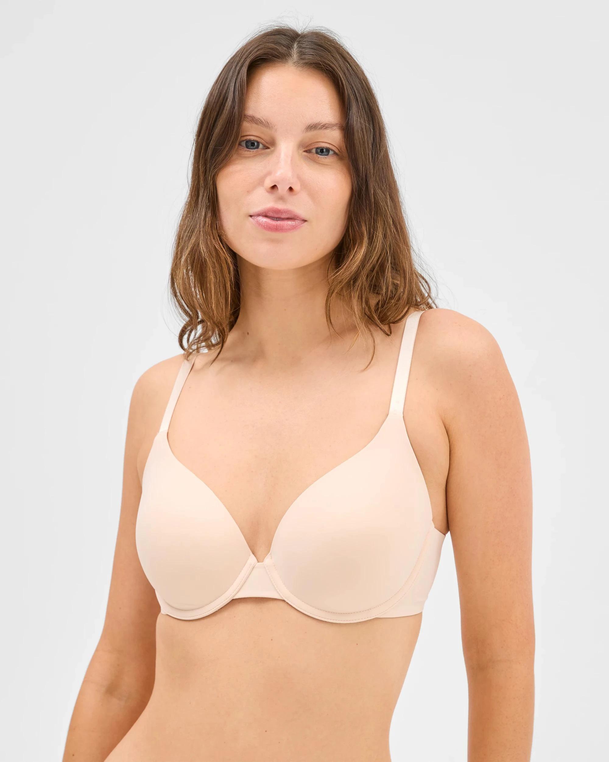 2 Target Woman 2 Pack Perfect Underwire T-Shirt Bra BARE/BLACK, 2 of 5