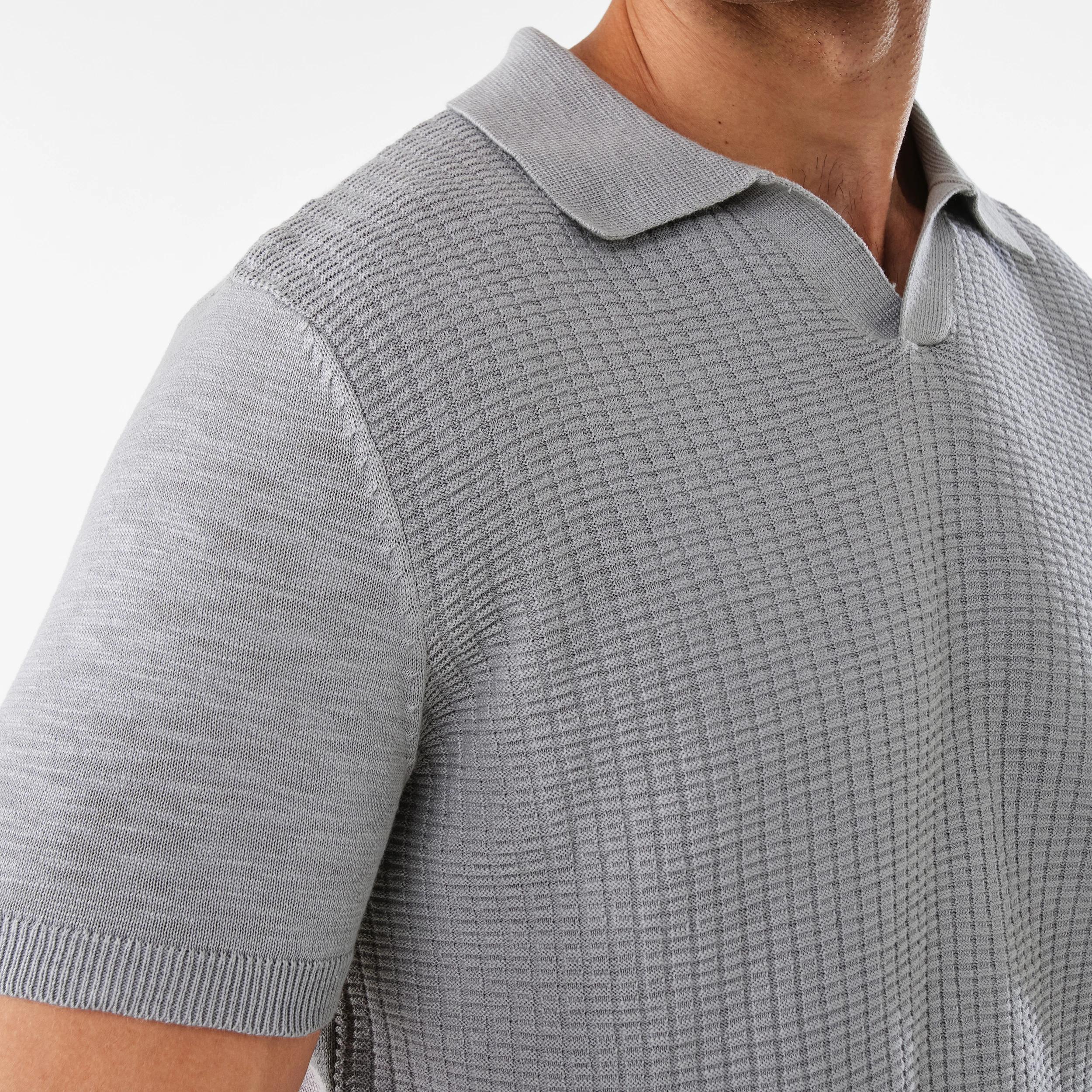 7 Knit Polo Shirt SLUB MARLE, 7 of 10