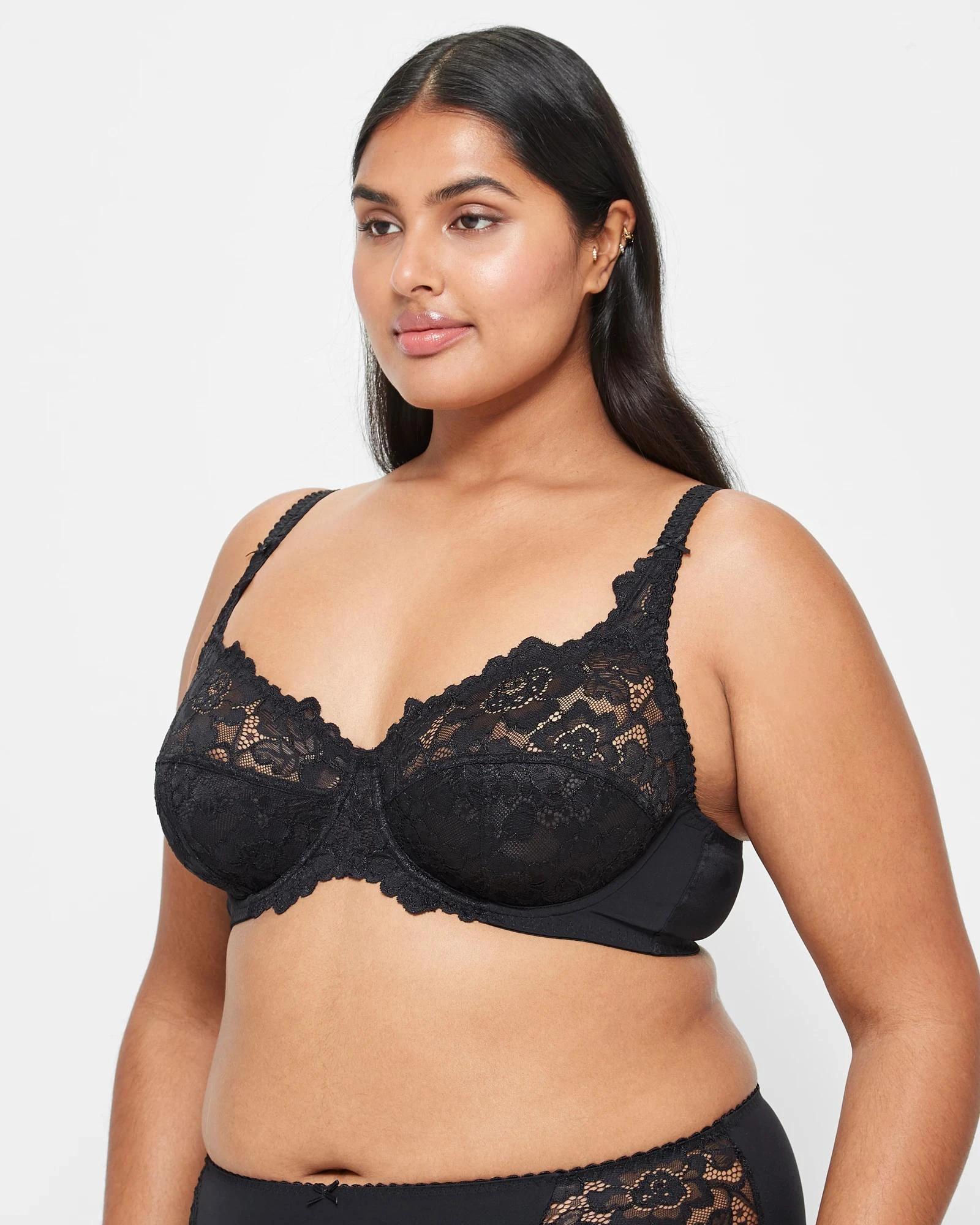 2 Target Woman Plus Size Soft Cup Underwire T-Shirt Bra BLACK, 2 of 4