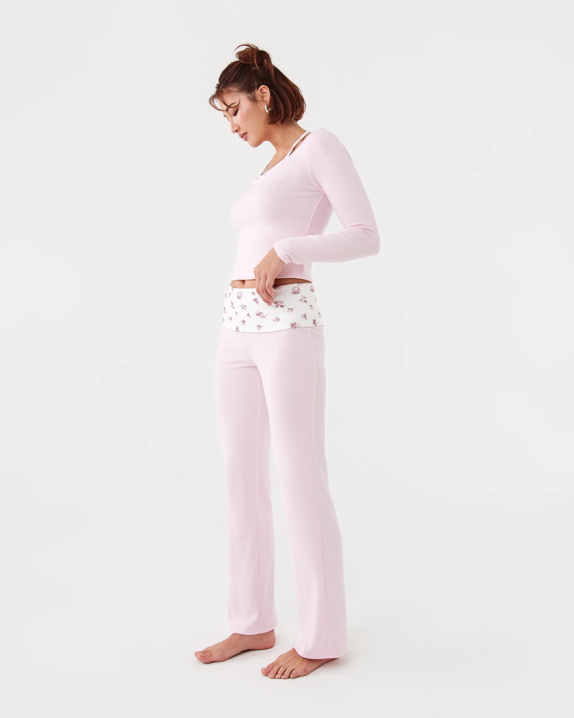 3 Fold Over Waist Pants Bllet Pink, 3 of 5