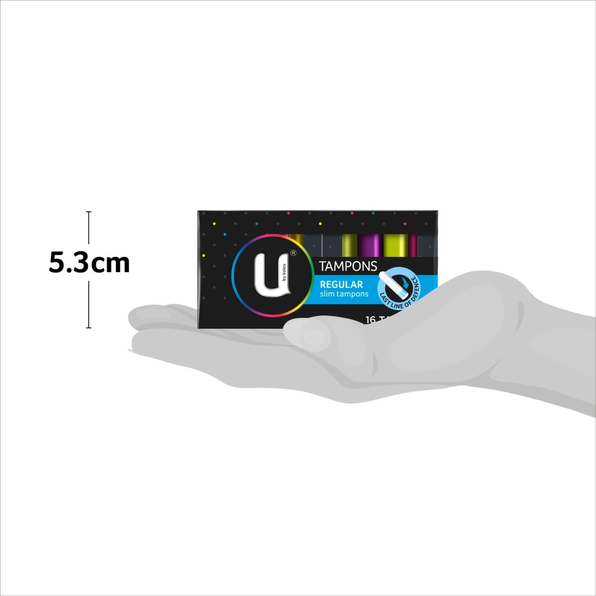 3 U by Kotex 16 Pack Regular Slim Tampons, 3 of 8