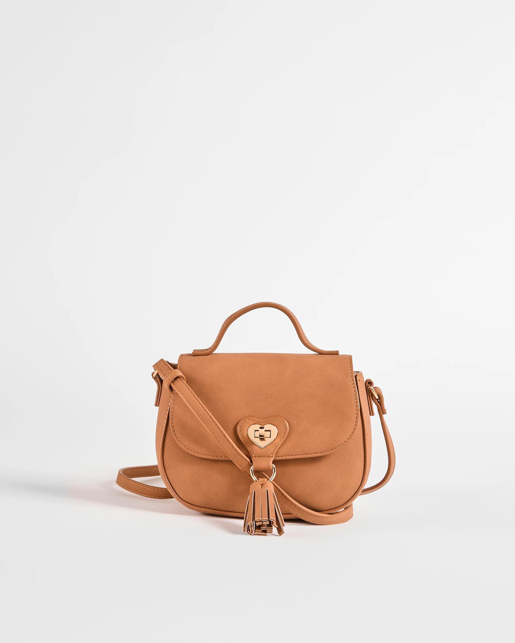 1 Target Kids Saddle Crossbody Buckle Bag TAN, 1 of 1