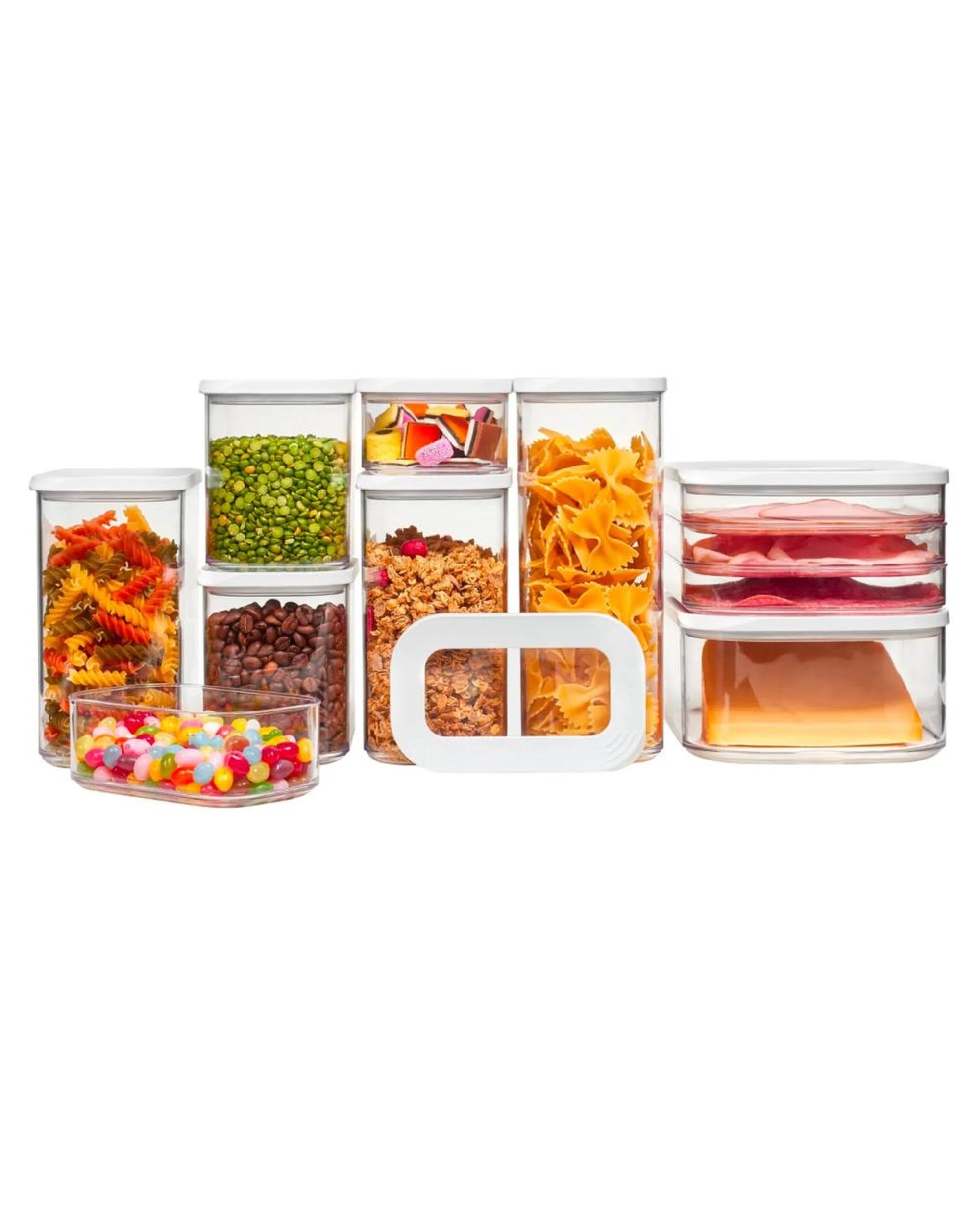 1 Mepal Modula Rectangular 9 Piece Starter Set Storage Box Set 9pc  White, 1 of 8