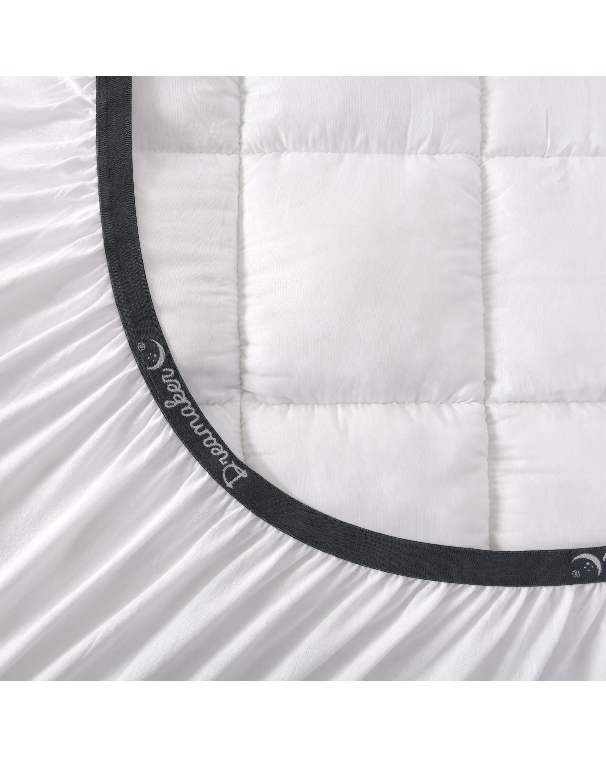 4 Dreamaker 1000GSM Bamboo Covered Ball Fibre Mattress Topper - Queen Bed - White, 4 of 6