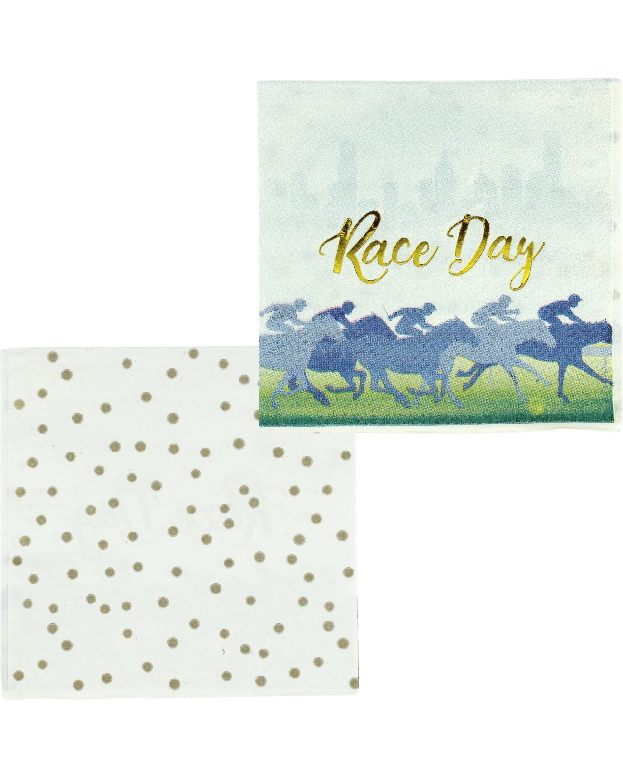 1 Amscan Race Day Small Napkins Serviettes Bulk Pack of 50 - Multi, 1 of 1
