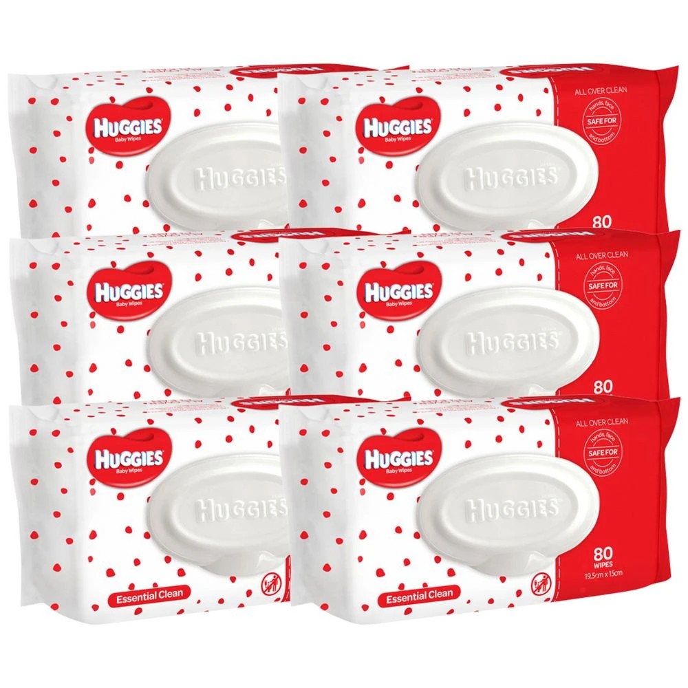 1 Huggies Essentials Baby Wipes  480 Pack, 1 of 5