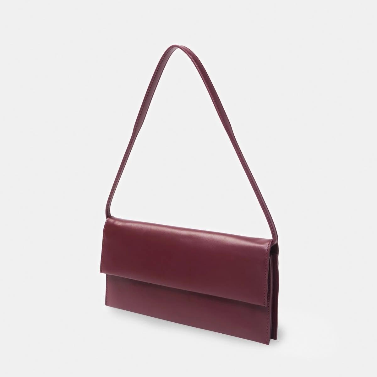 2 3 Pocket Shoulder Bag Crimsn Red, 2 of 7