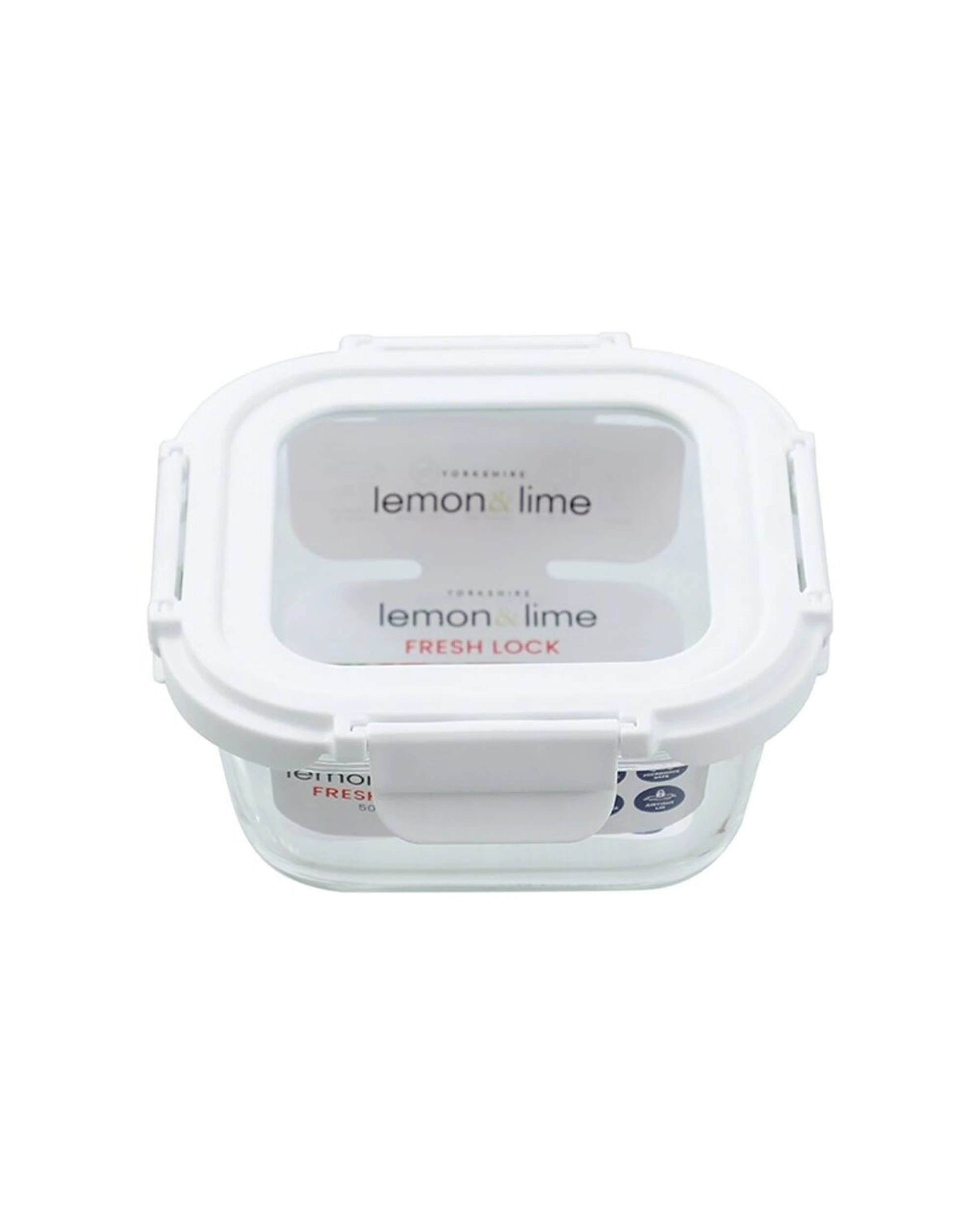 4 Lemon & Lime 6PK Yorkshire Fresh Lock Container Square 500ml - Clear, 4 of 7