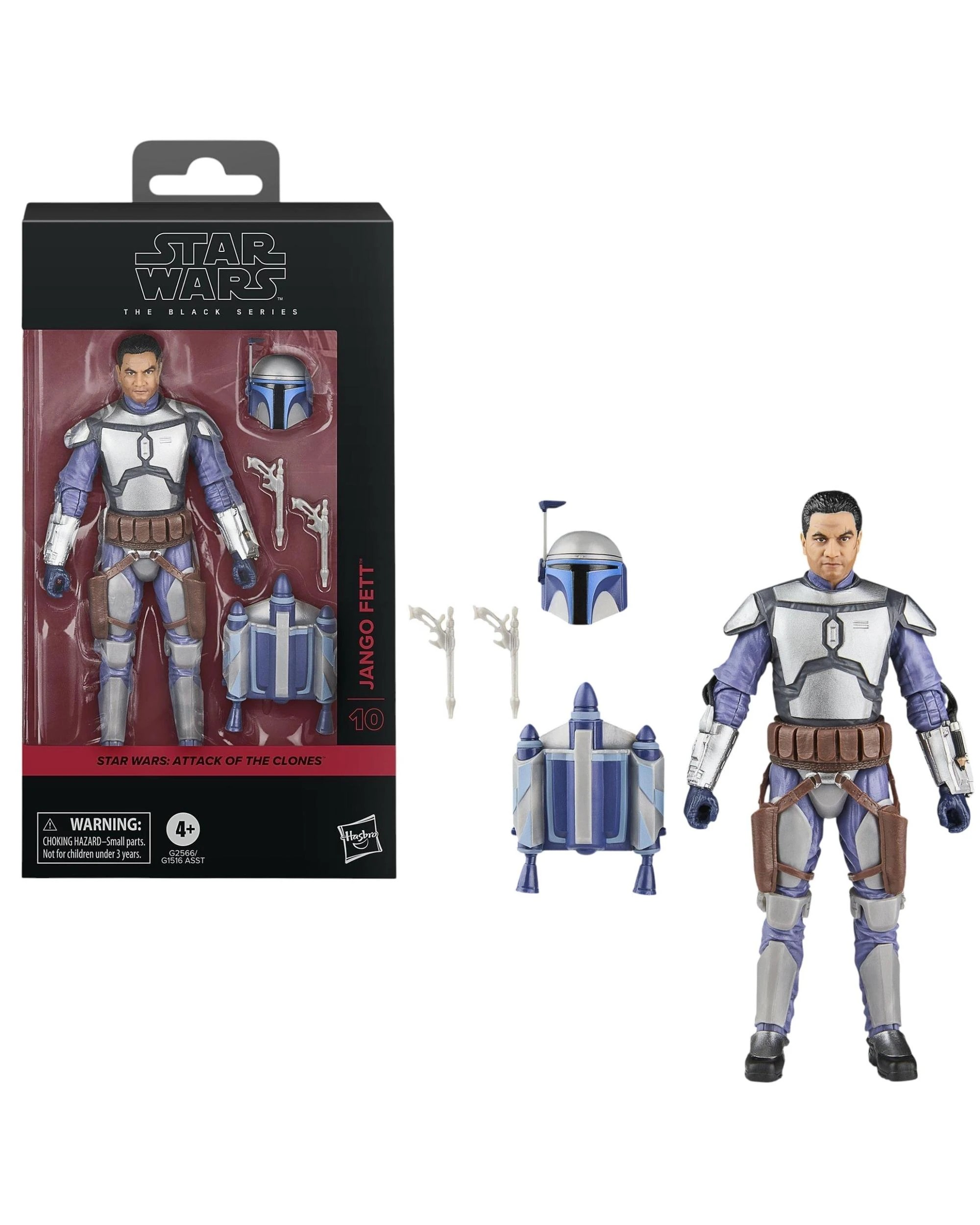 1 Star Wars: The Black Series Attack of the Clones Jango Fett Action Figure, 1 of 10