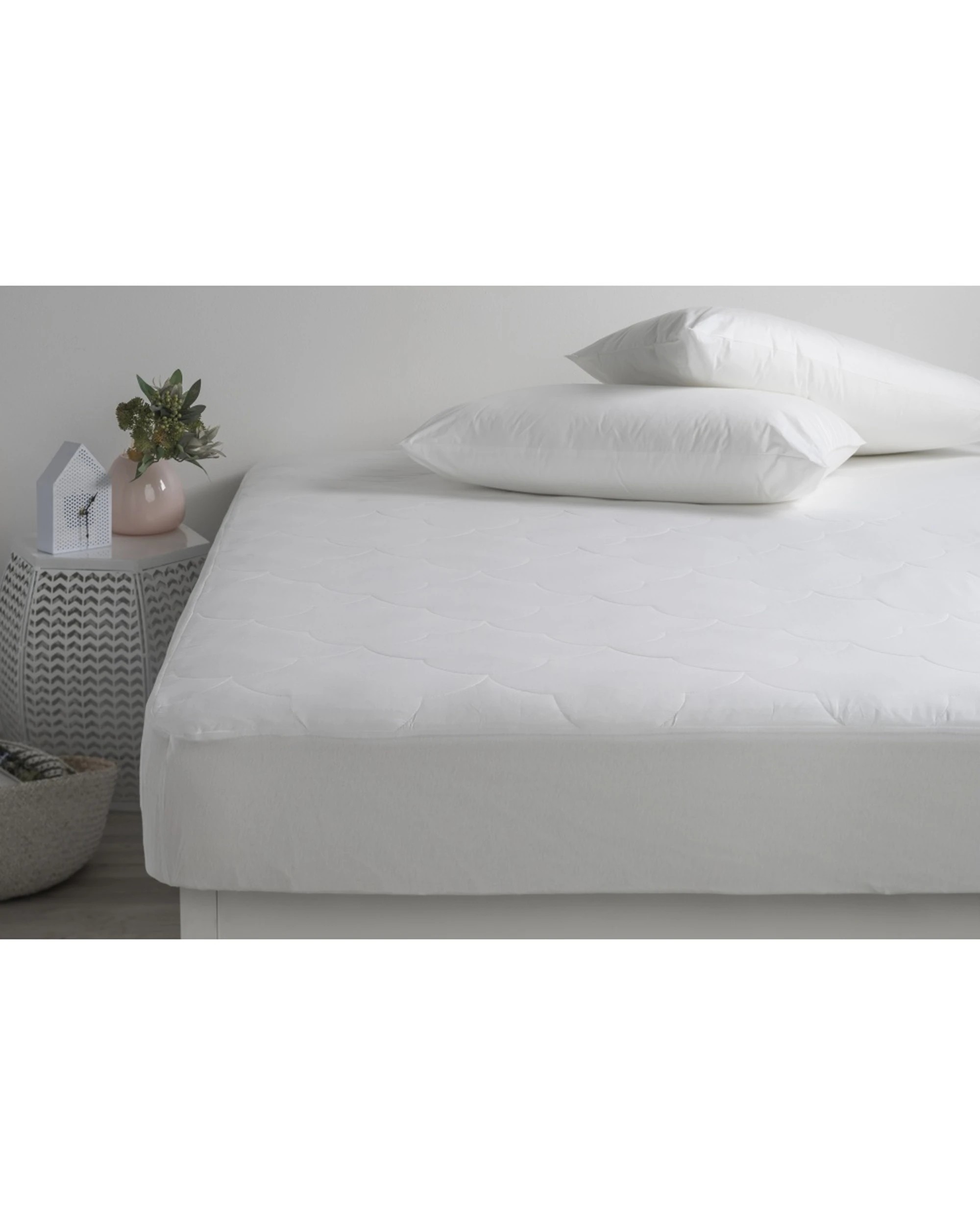 4 Jason Antibacterial Mattress Protector Allergy & Aathma Friendly Fully Fitted - White, 4 of 10