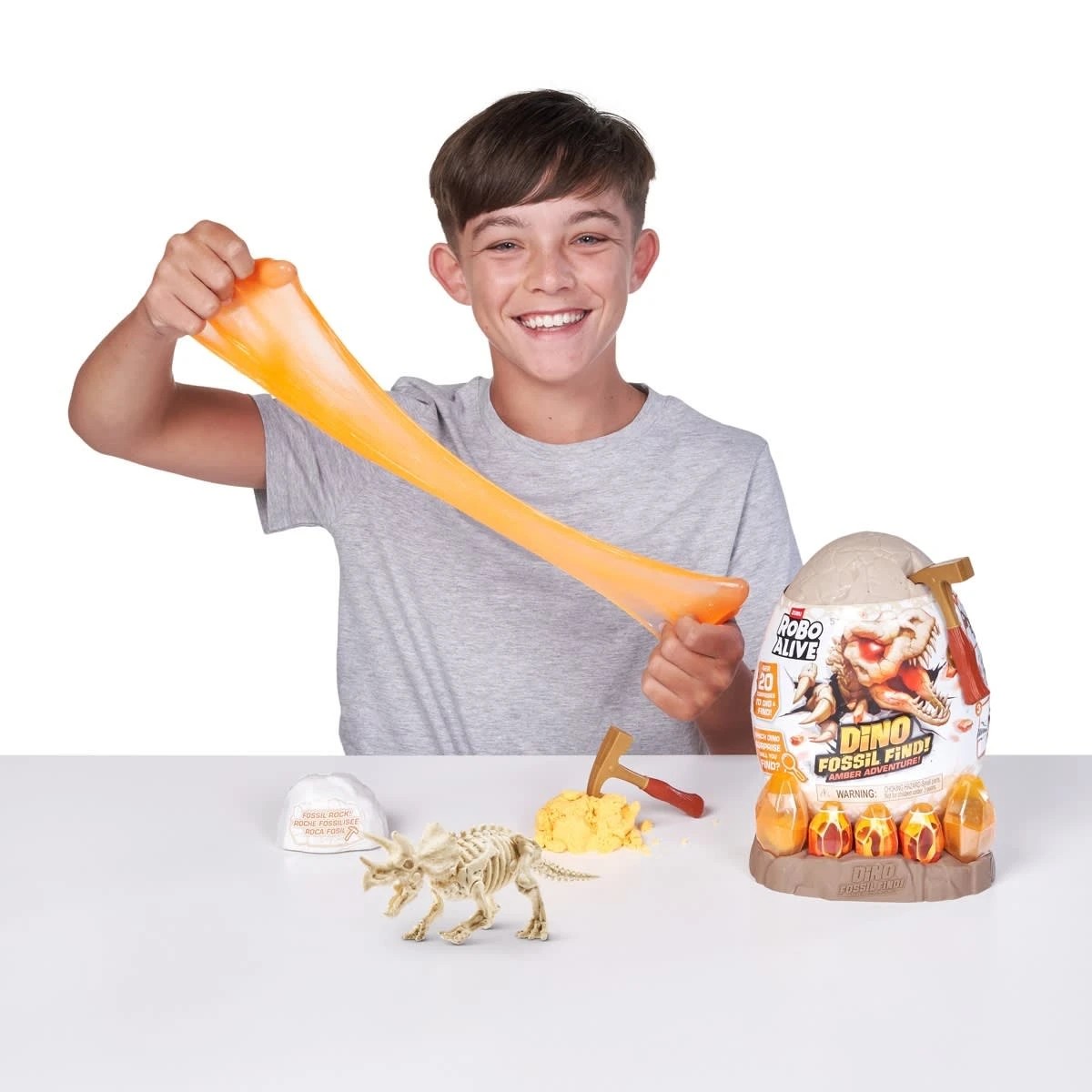 5 17 Piece Zuru Robo Alive Dino Fossil Find! Amber Adventure! - Assorted, 5 of 7