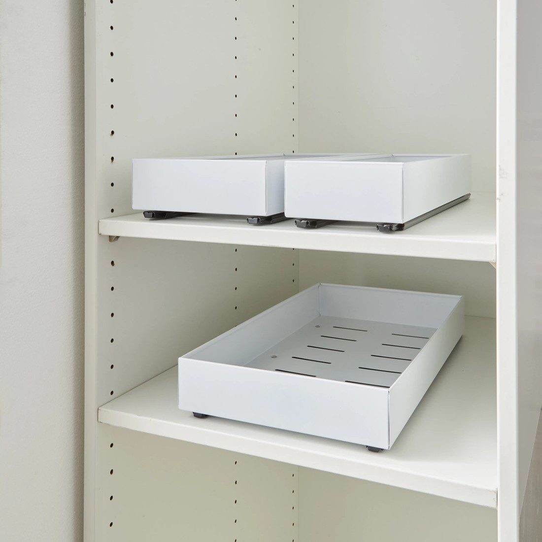 4 Set of 3 Pull-Out Drawers - White, 4 of 10