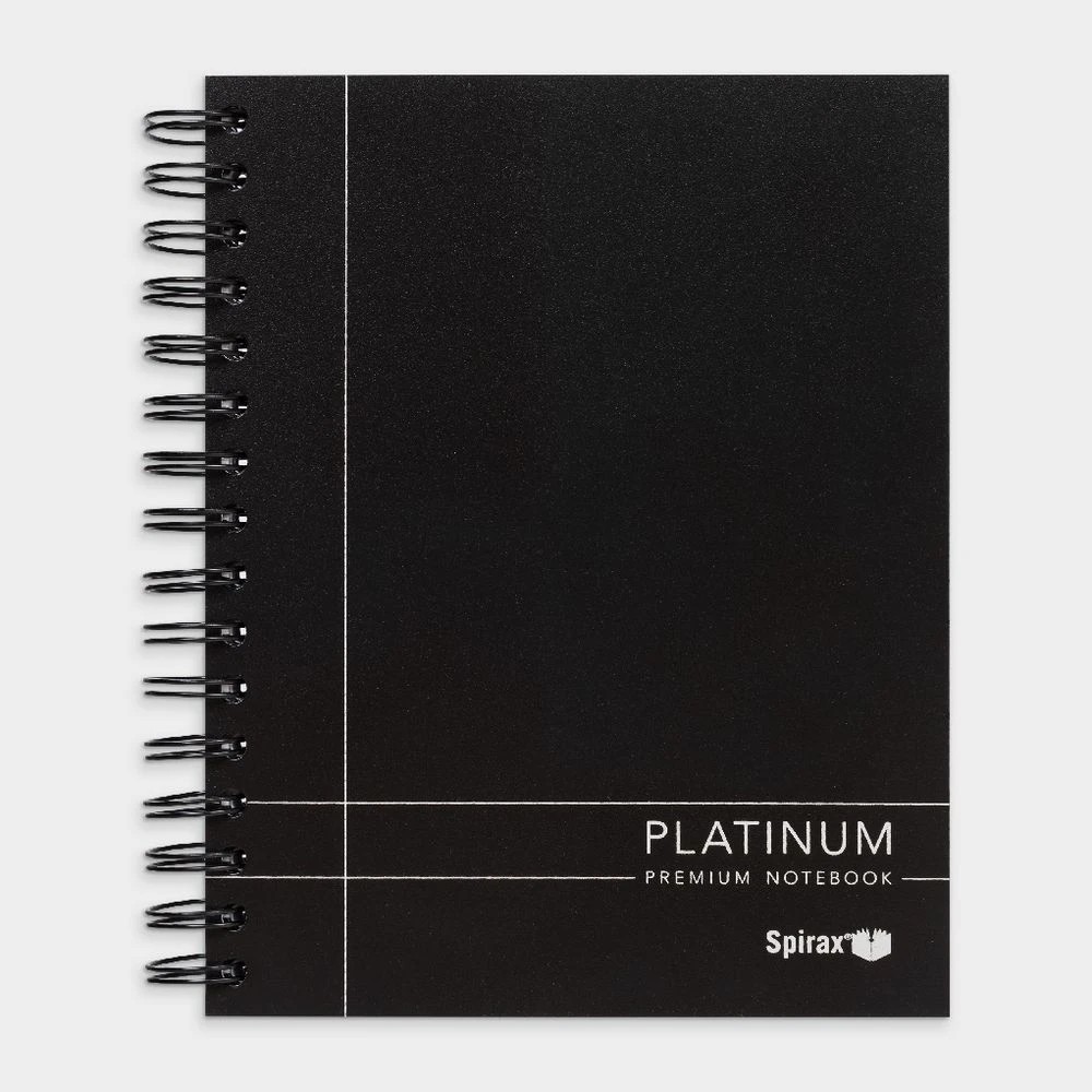 5 Spirax Platinum A5 Notebook 200 Pages Black, 5 of 5