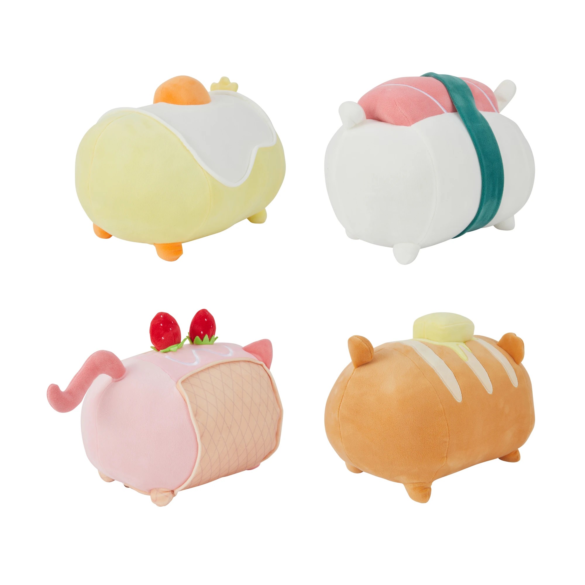 4 Laying Food Cushy Plush Toy - Assorted, 4 of 4