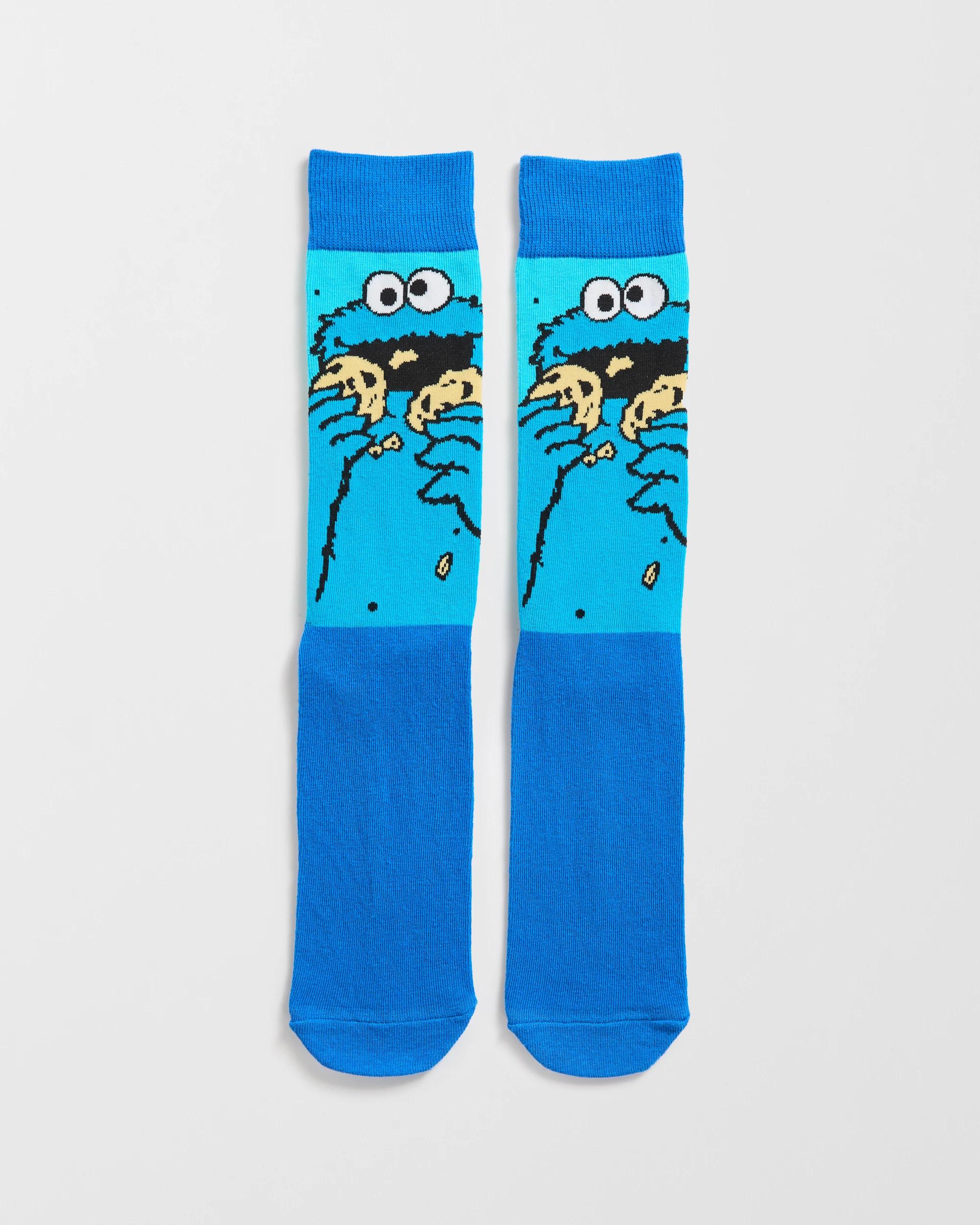 3 Cookie Monster Licensed Crew Socks - Swag COOKIE MONSTER, 3 of 3