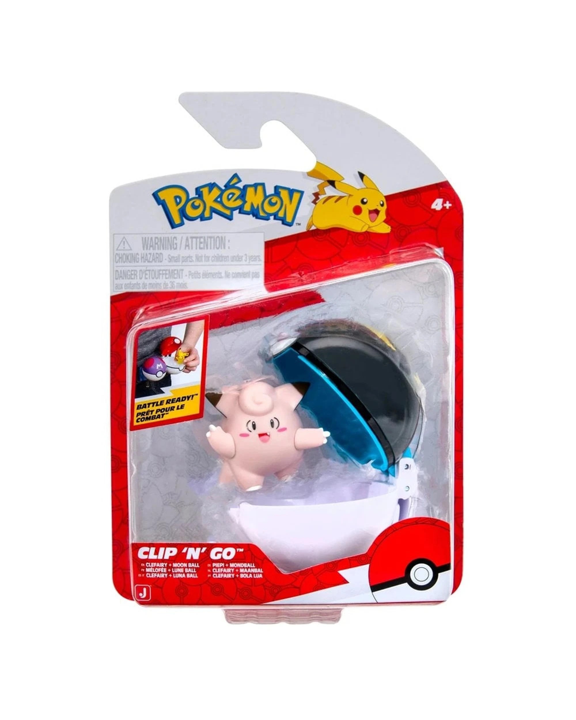1 Pokemon Clip 'N' Go Clefairy + Moon Ball, 1 of 3