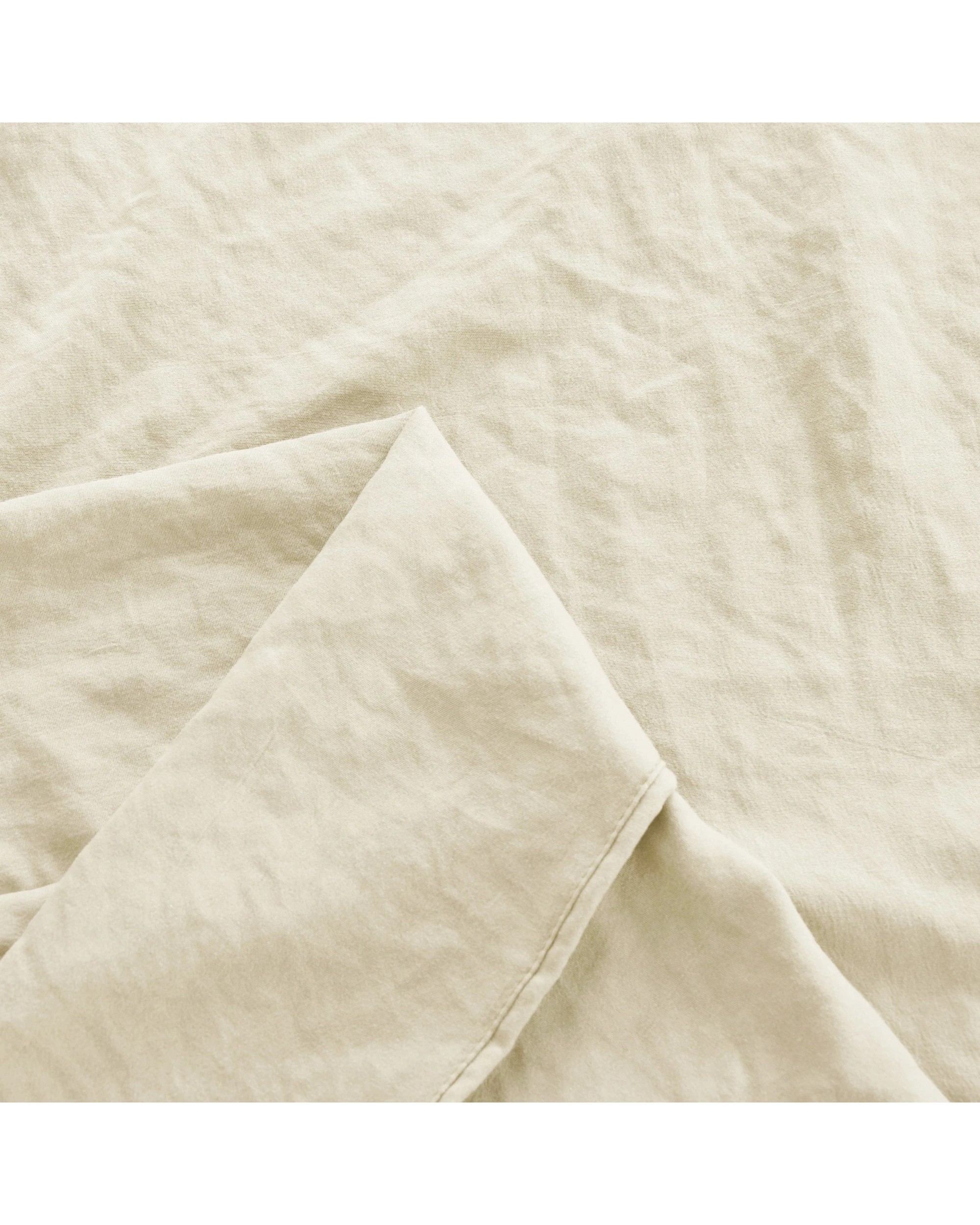 4 Dreamaker Superfine Washed Microfibre Sheet Set - Double Bed - Natural, 4 of 7