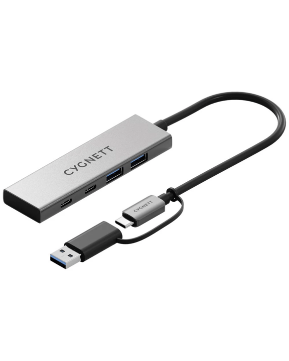 Cygnett 4-in-1 USB-C to USB-A/C Hub