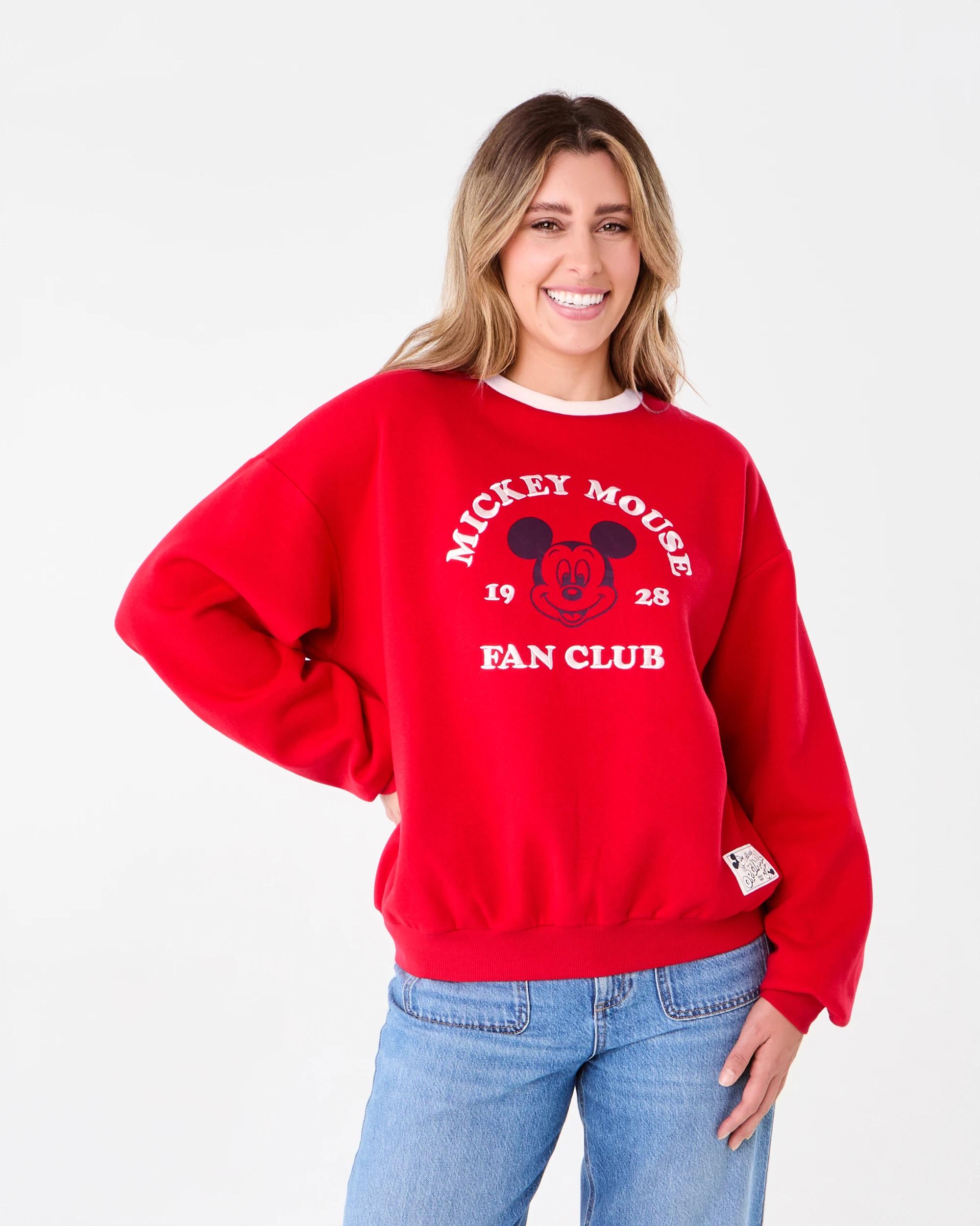 1 Mickey Mouse License Long Sleeve Sweatshirt Mckyfancl, 1 of 8