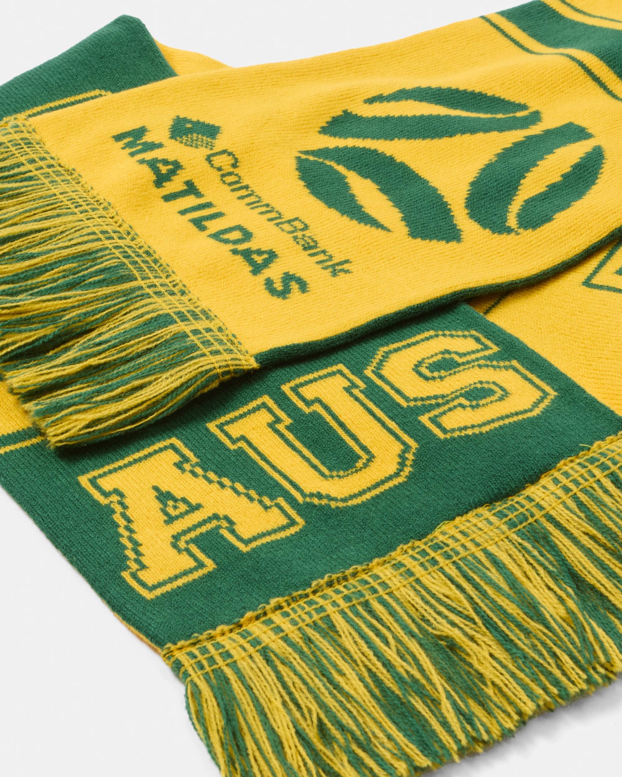 3 Matildas Fringe Scarf Green, 3 of 7