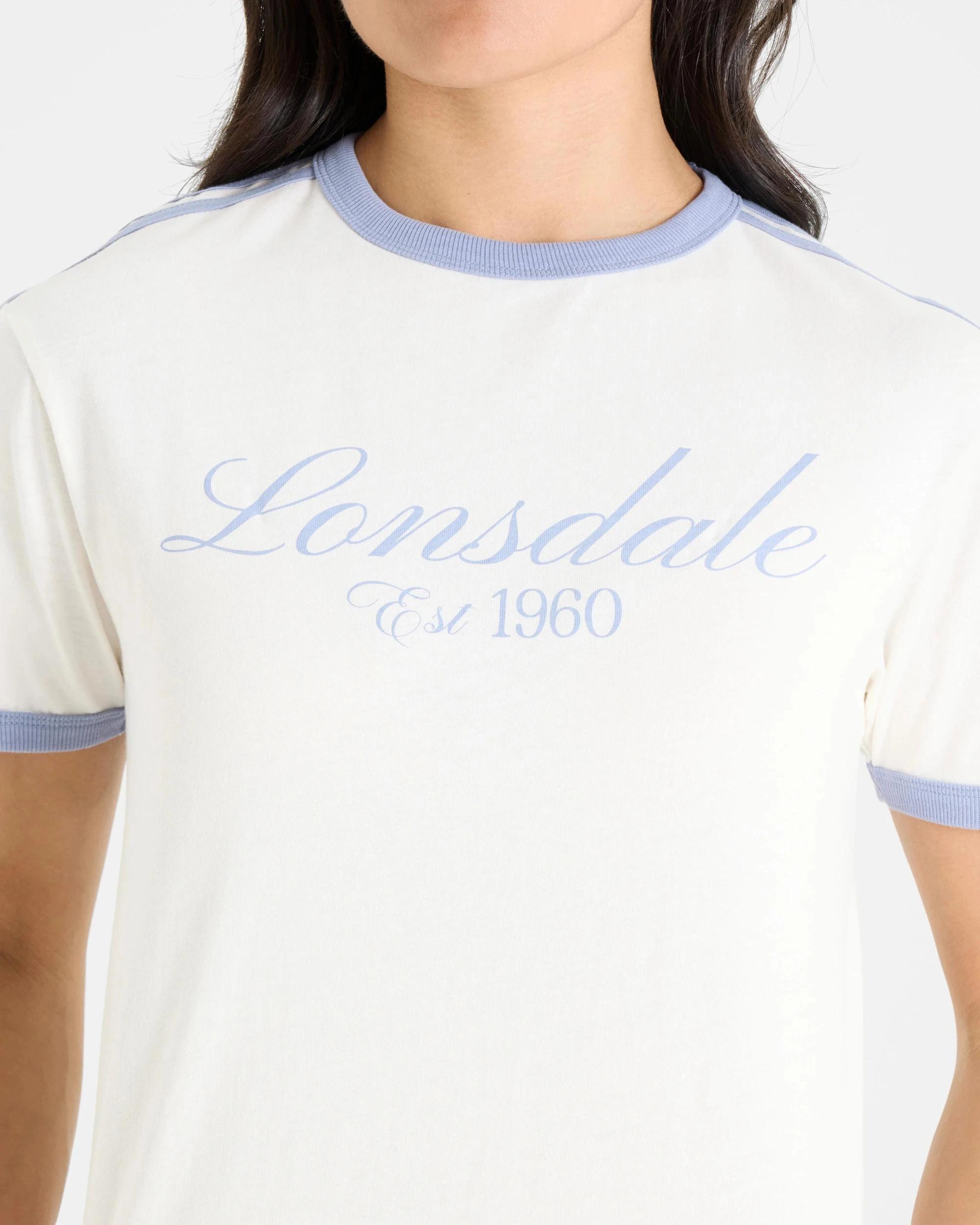 5 Lonsdale London Cotton Active Ringer Heritage T-shirt COTTON WHITE, 5 of 5