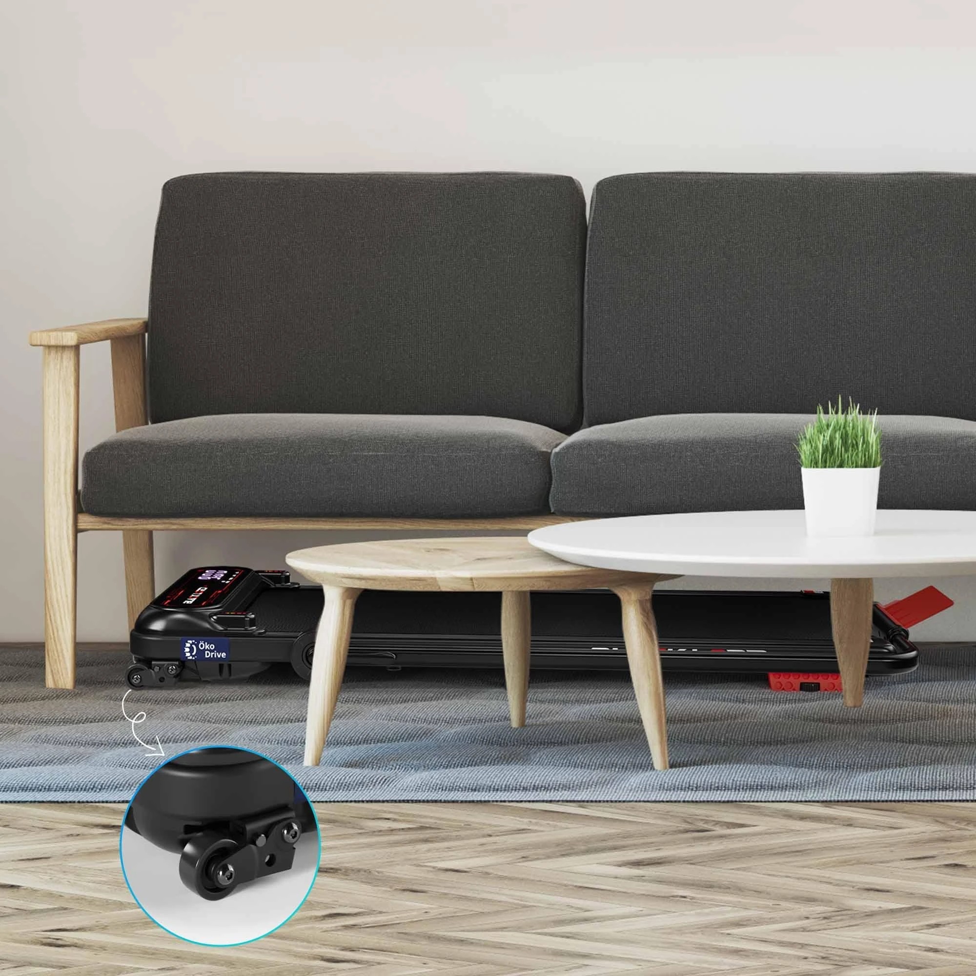 10 Black Lord Treadmill Electric Walking Pad Incline Shock Absorbers Foldable - Black, 10 of 10