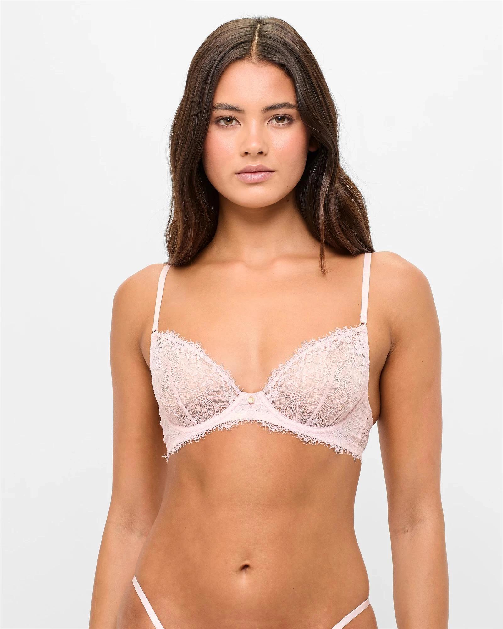 1 Chella Lace Plunge Underwire Bra - Lily Loves BLUSH, 1 of 4