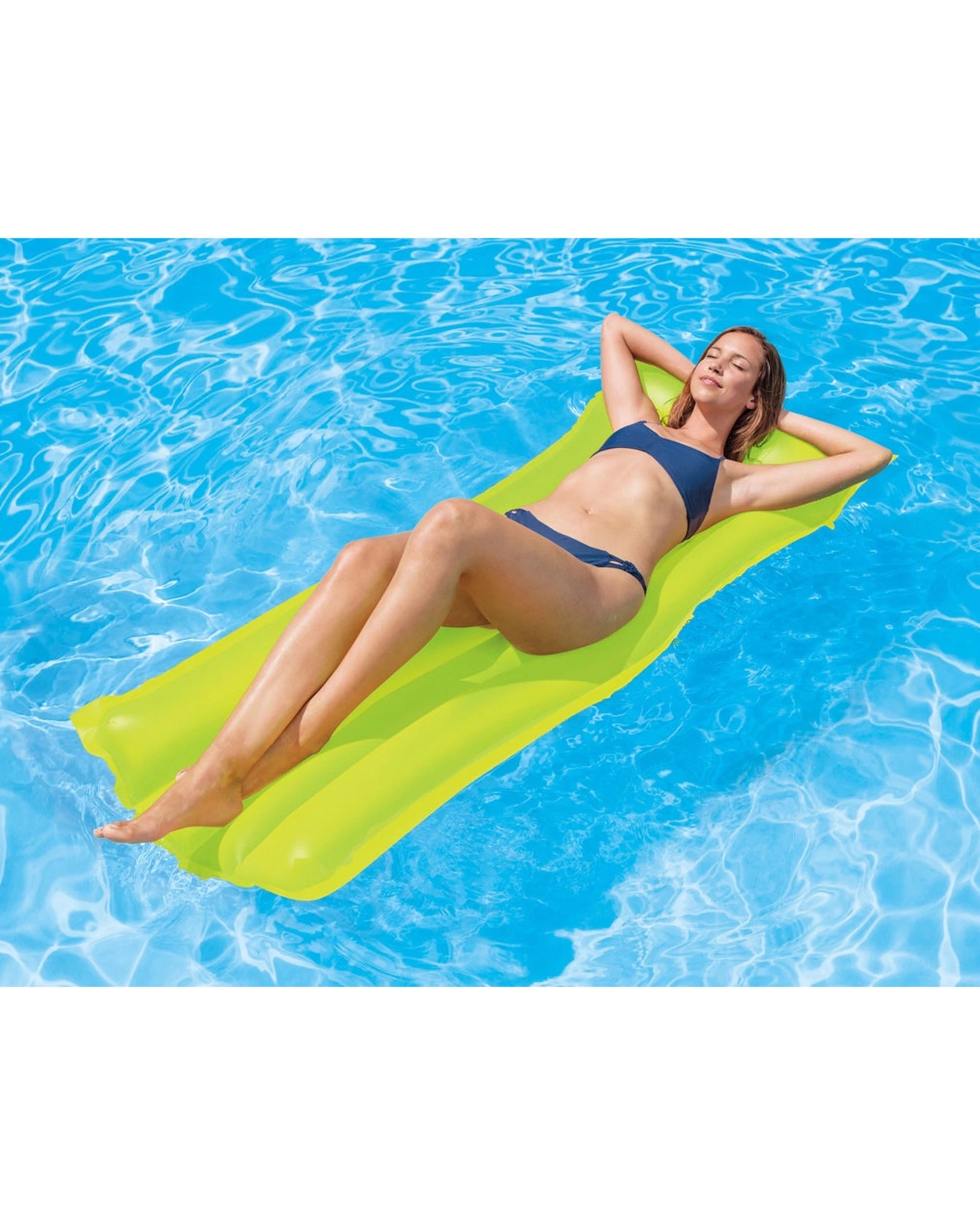 4 Intex Neon Frost Vinyl Inflatable Pool Air Mats - Assorted, 4 of 5
