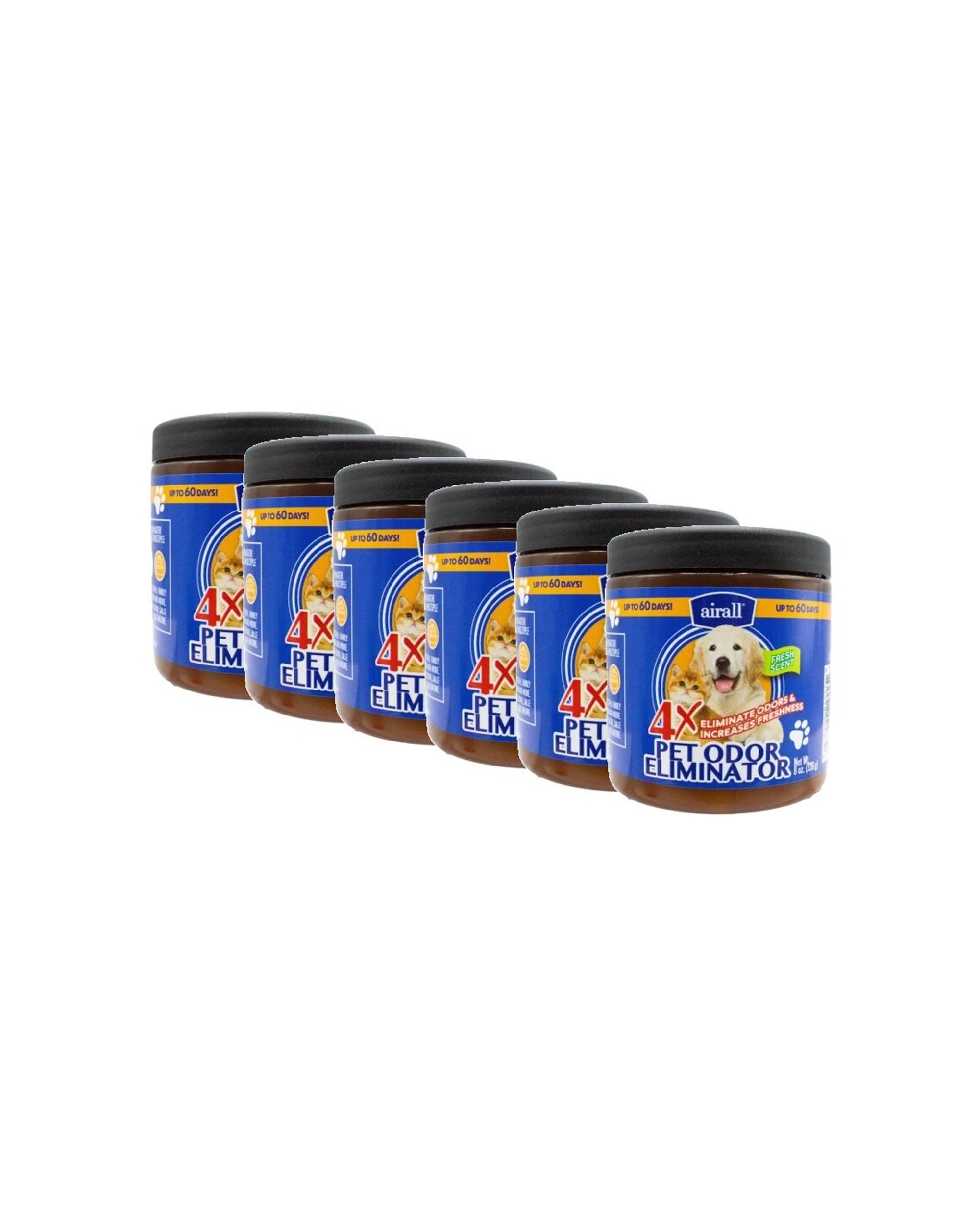 1 AIRALL 6PK 60 Day Pet Odour Eliminator Solid Air Freshener Fresh S - Brown, 1 of 4