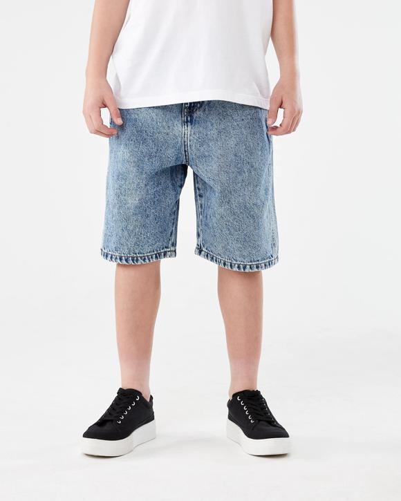 Longline Denim Shorts