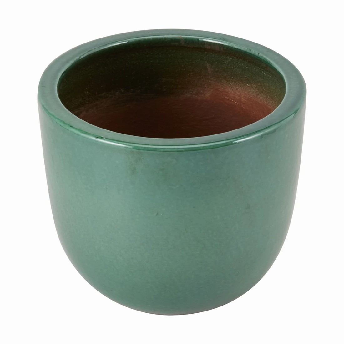 1 Glazed Green Pot, 1 of 3