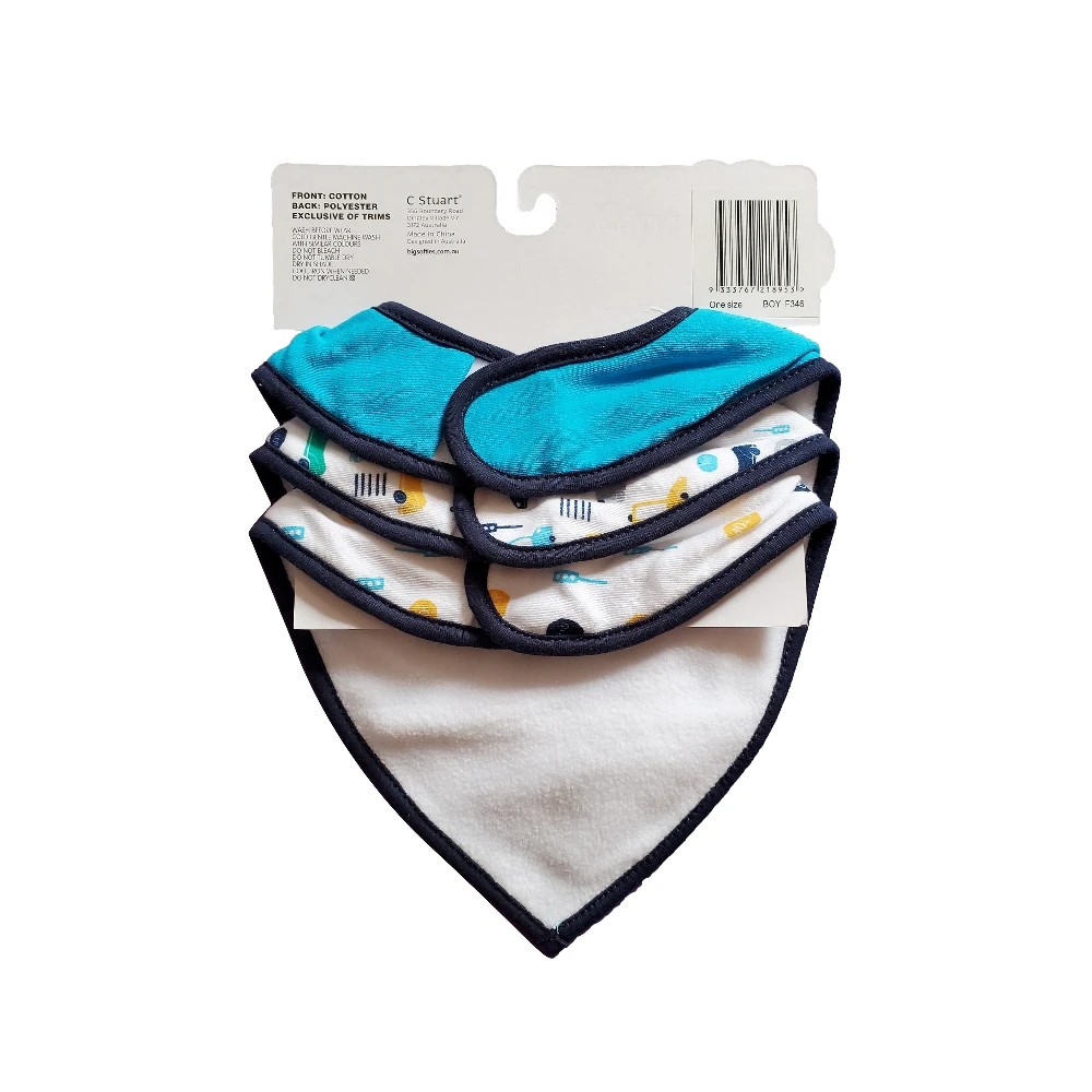 2 Big Softies 3 Pack Bandana Bibs, Car, 2 of 2