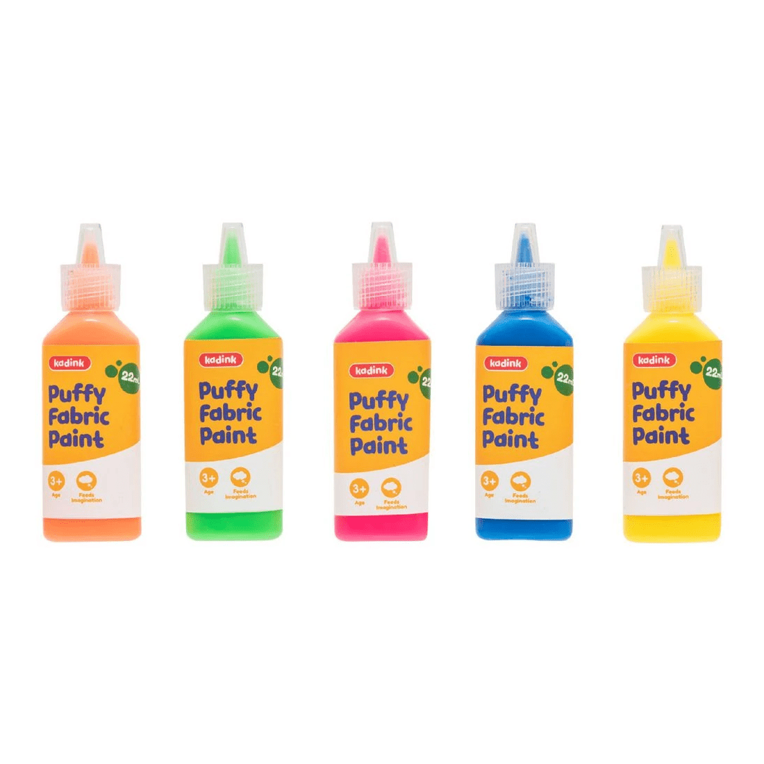 1 Kadink Puffy Fabric Paint 22mL x 5 Pack, 1 of 4