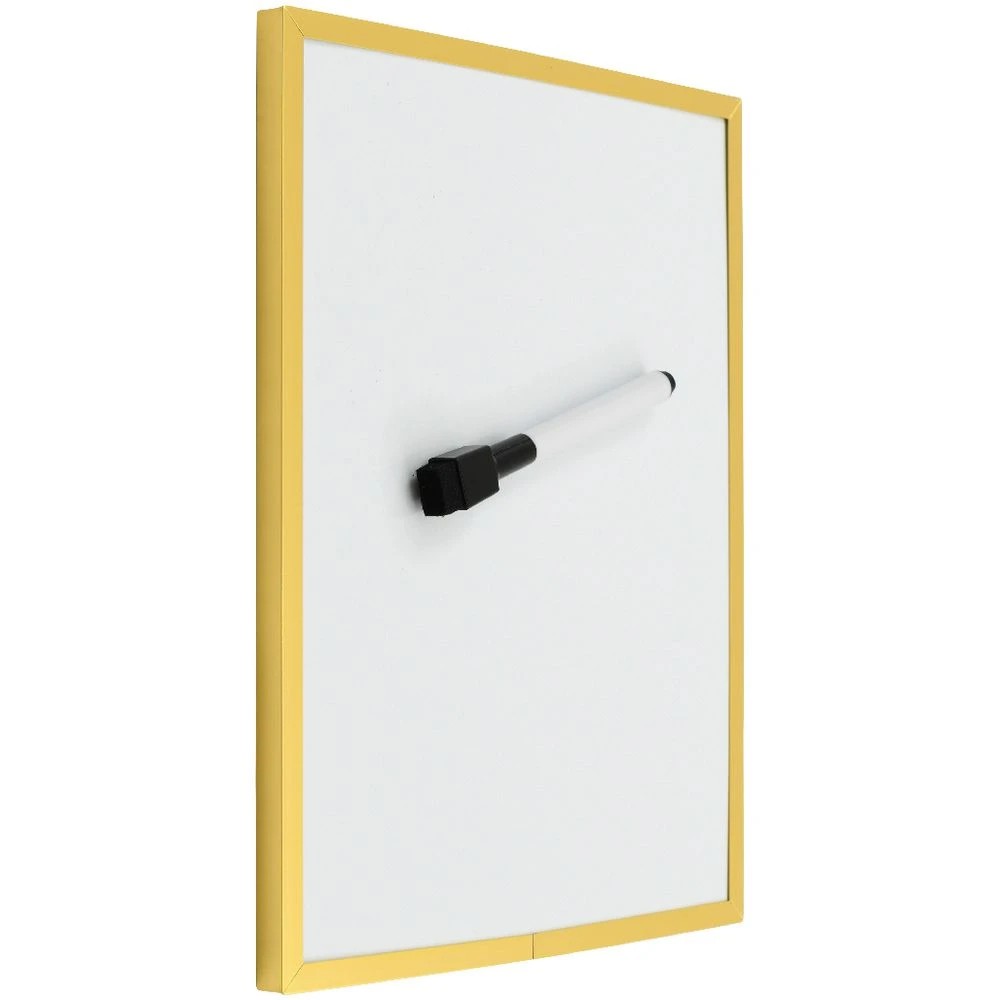 4 Otto Magnetic Whiteboard 21.5x27.9mm Gold Frame, 4 of 8