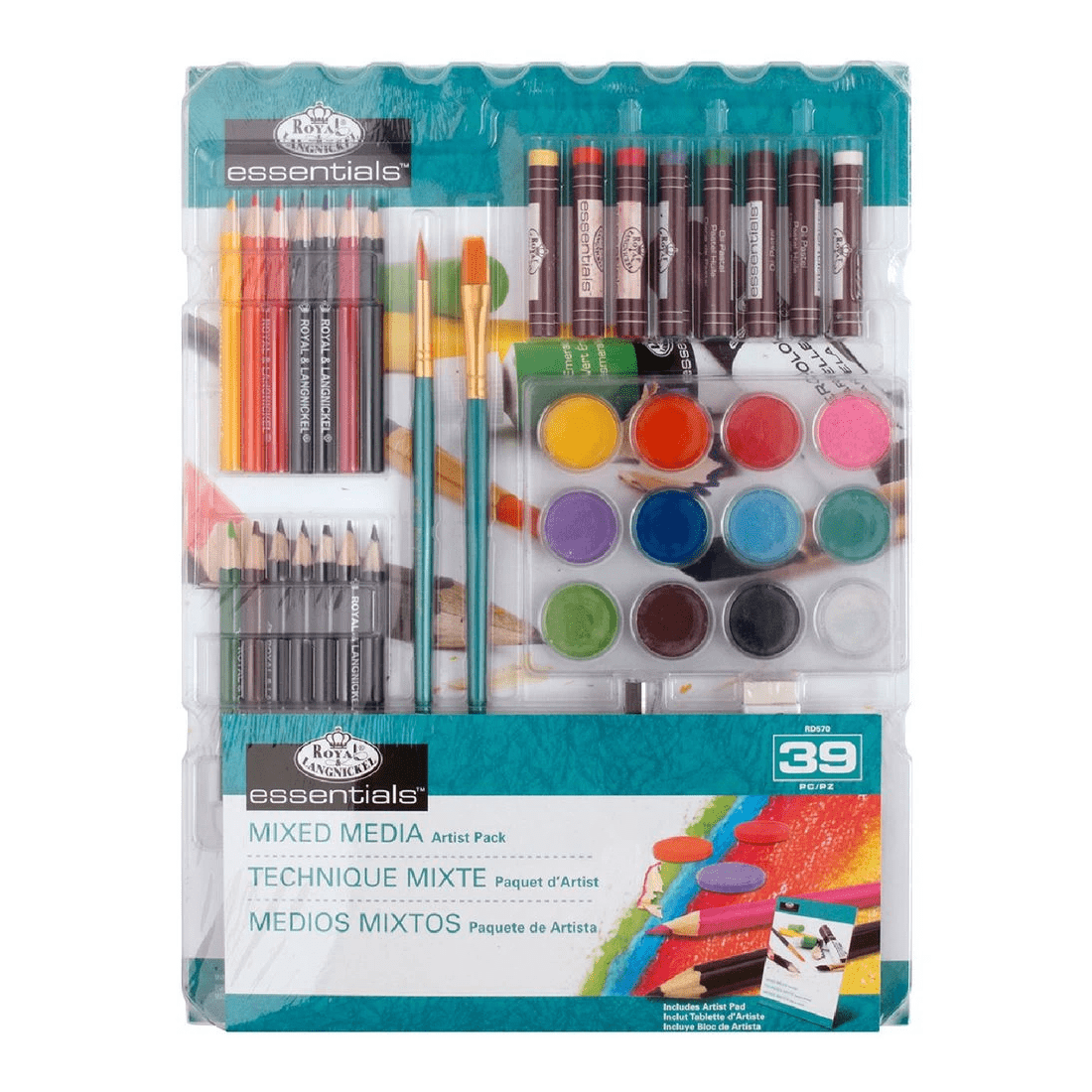 1 Royal & Langnickel Mixed Media Artist Pack 39 Piece, 1 of 8