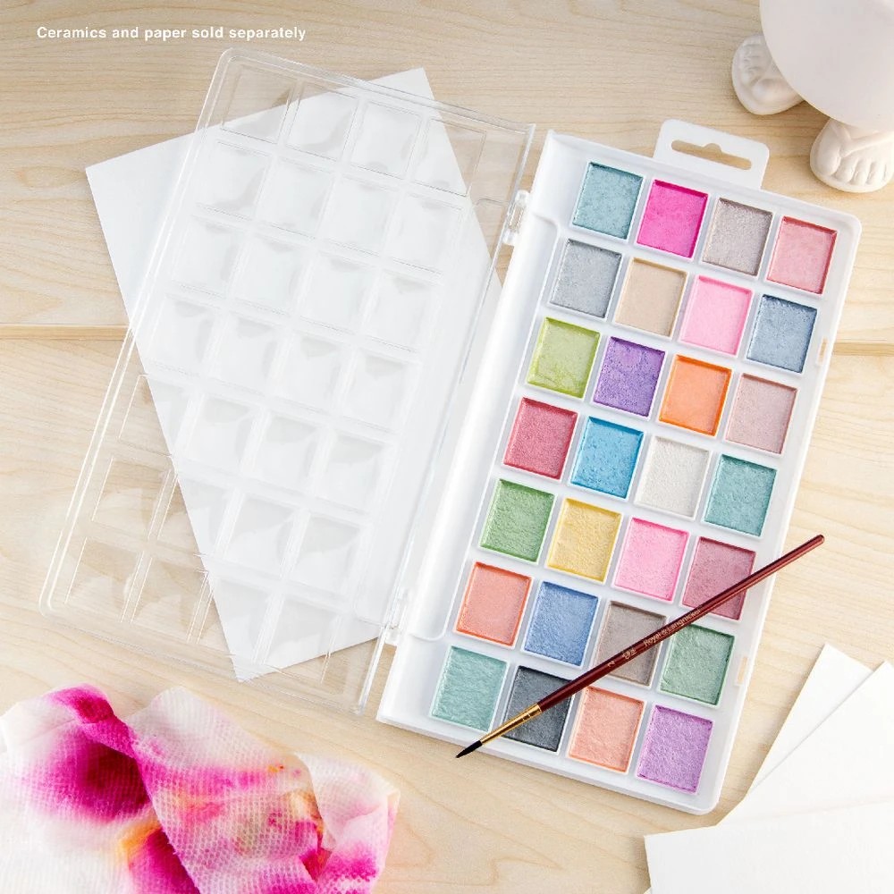 4 Royal & Langnickel Pearlescent Watercolour Cake Set, 4 of 7