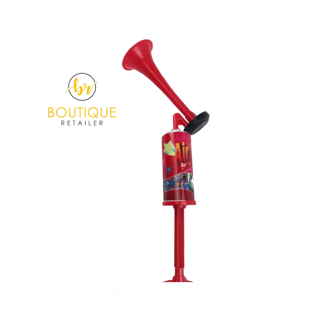 7 BR Costumes Air Horn Party Prop Hand Held Loud Pump Action Plastic Novelty Reusable Klaxon, 7 of 9